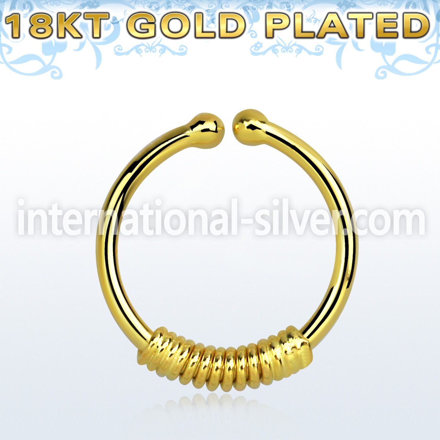 gpsep12k fake illusion body jewelry silver 925 septum