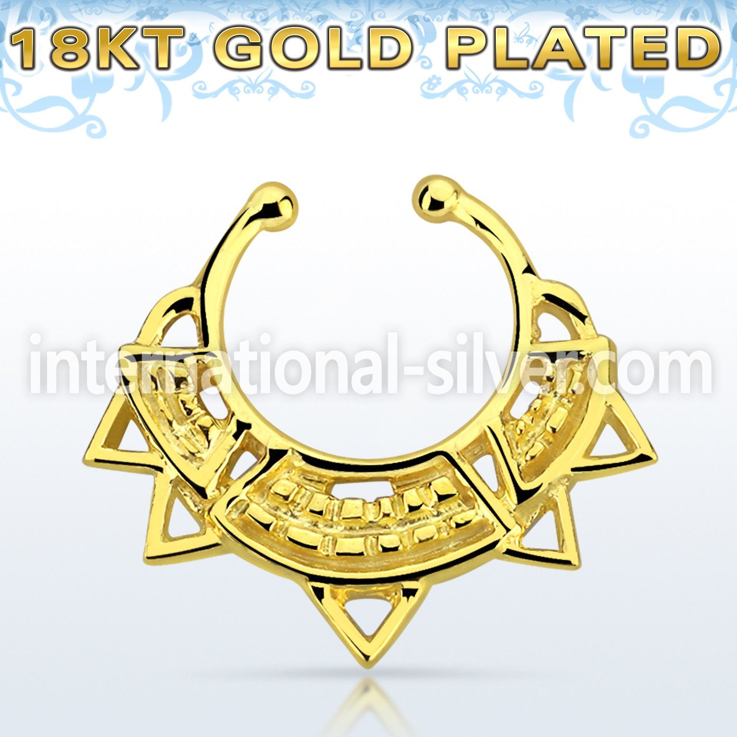 gpsepd10 fake illusion body jewelry silver 925 septum
