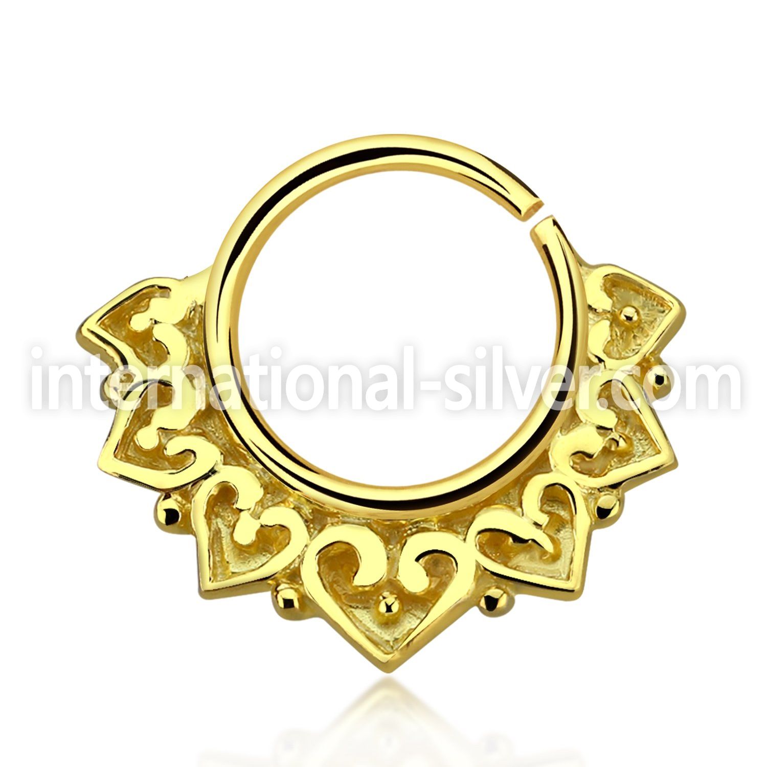 gpsepv11 seamless segment rings silver 925 septum