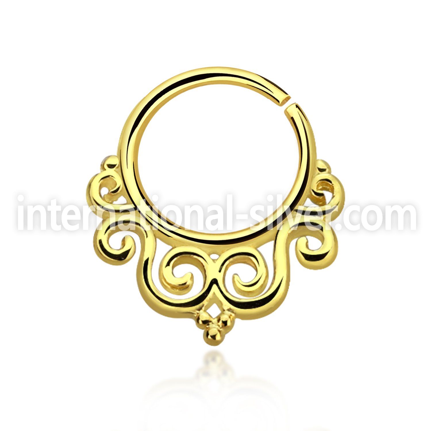 gpsepv7 seamless segment rings silver 925 septum