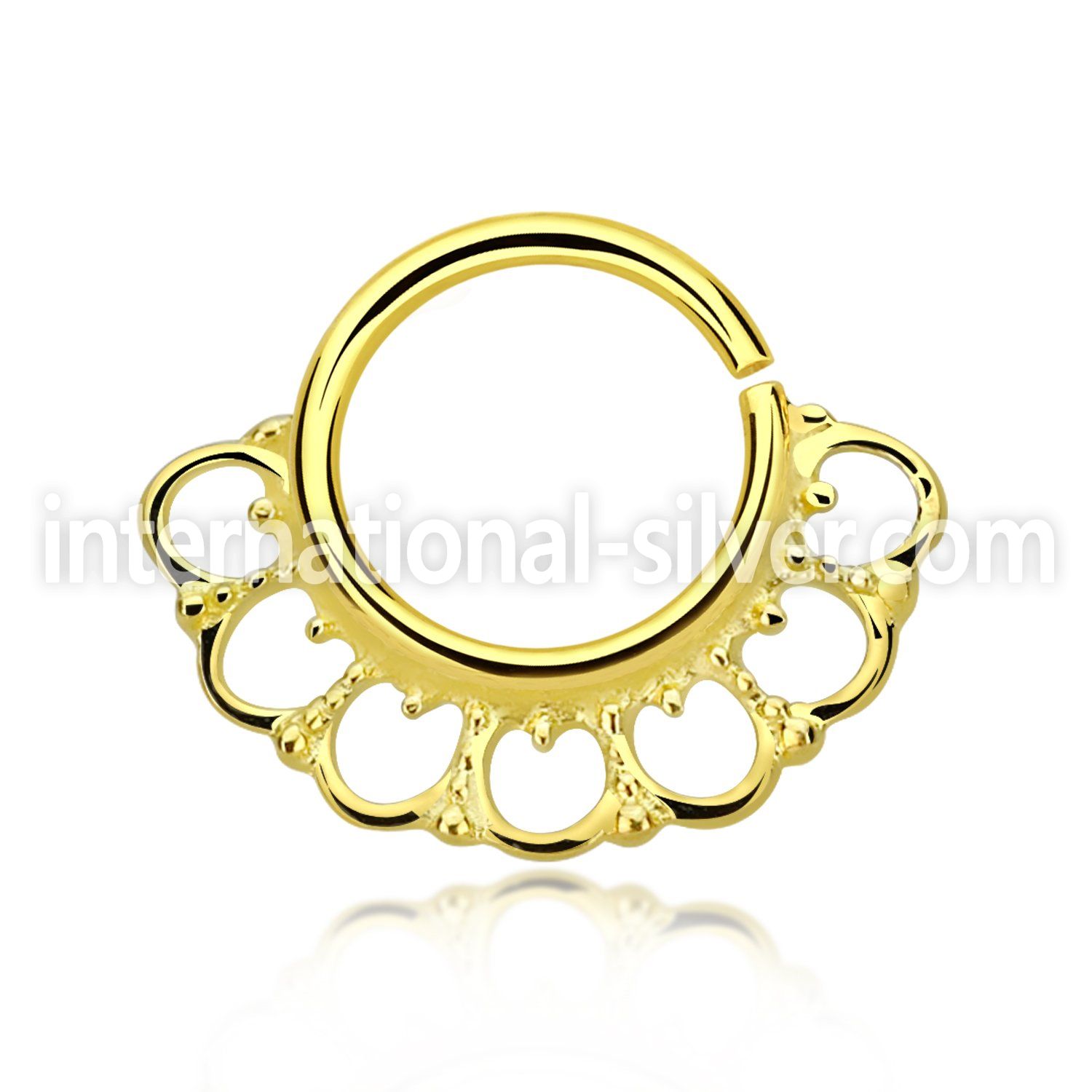 gpsepv8 seamless segment rings silver 925 septum