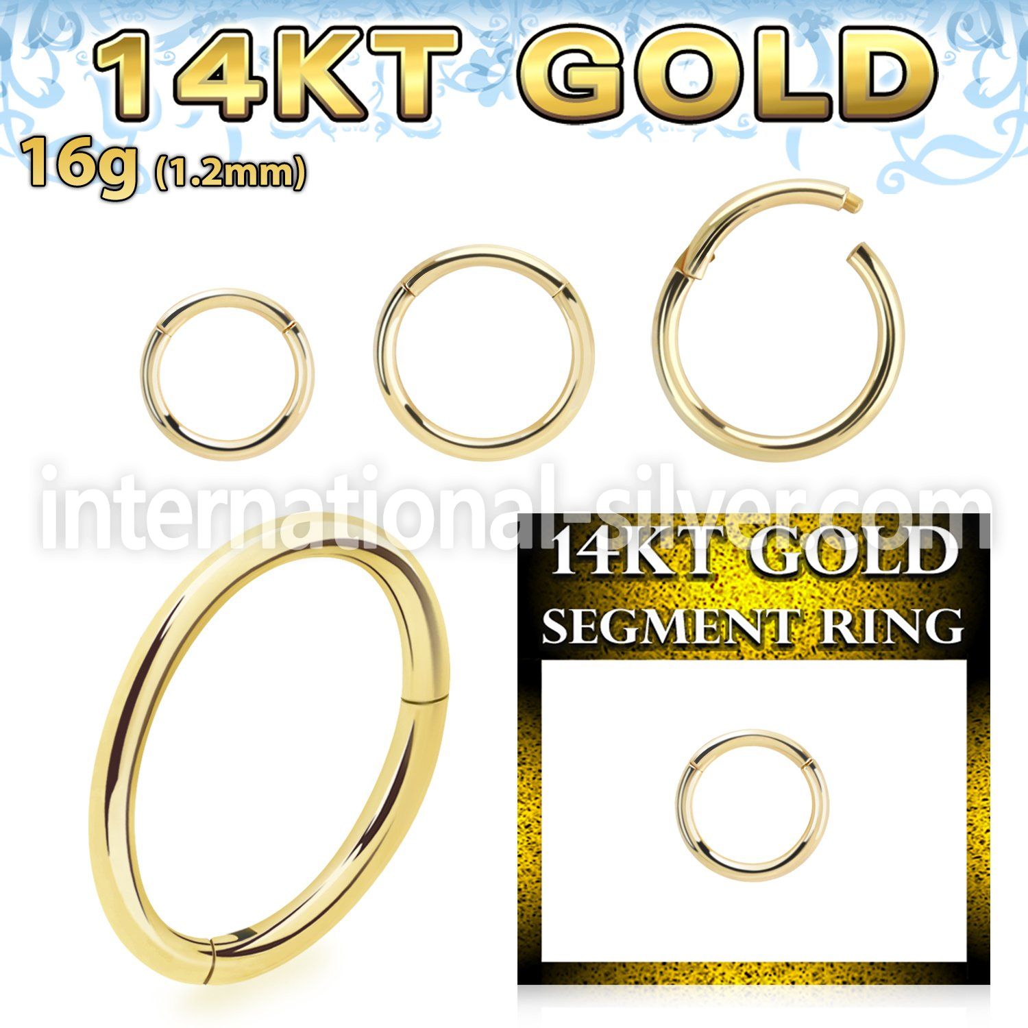 gsegh16 14k yellow gold hinged segment ring