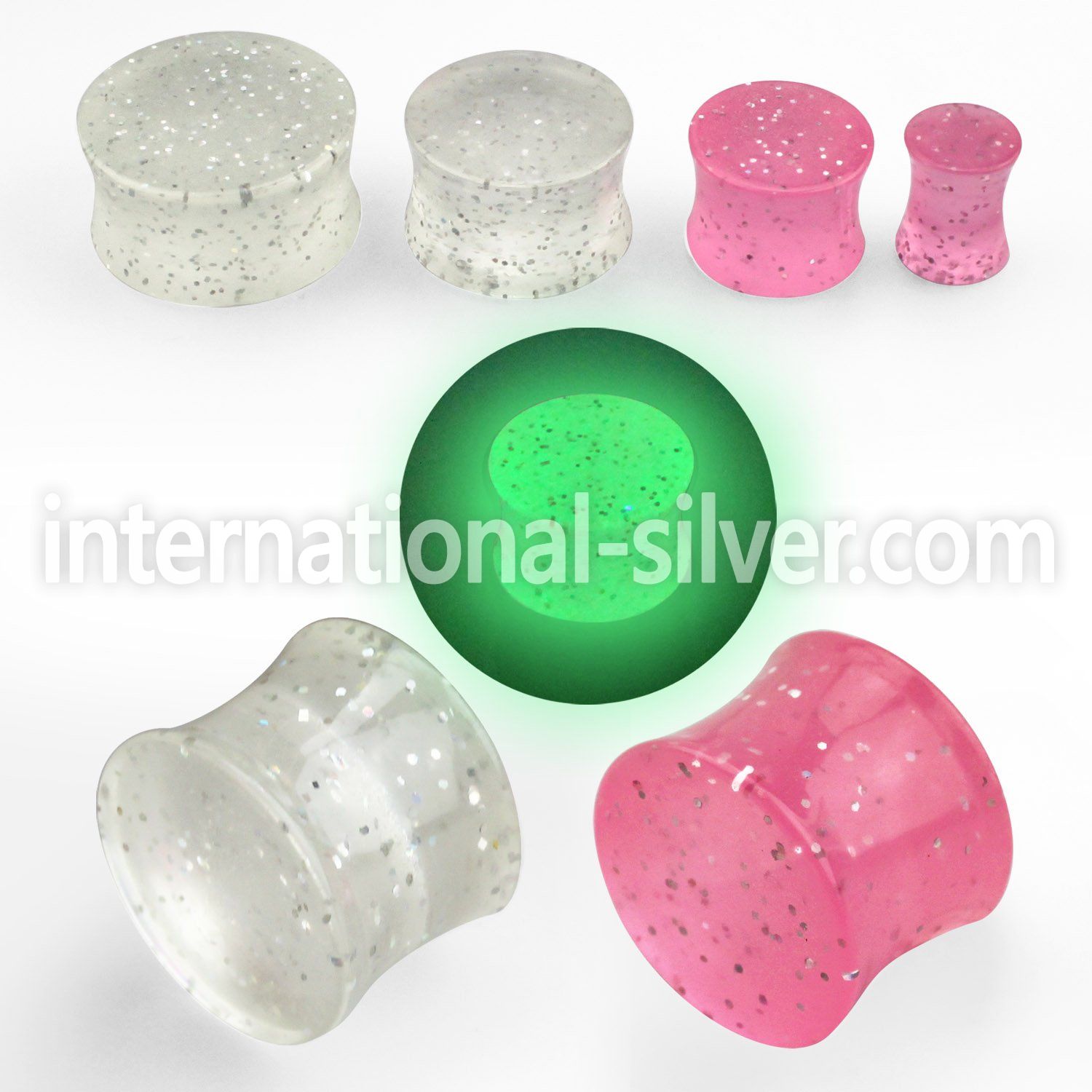 gtpg plugs gauges acrylic body jewelry ear lobe