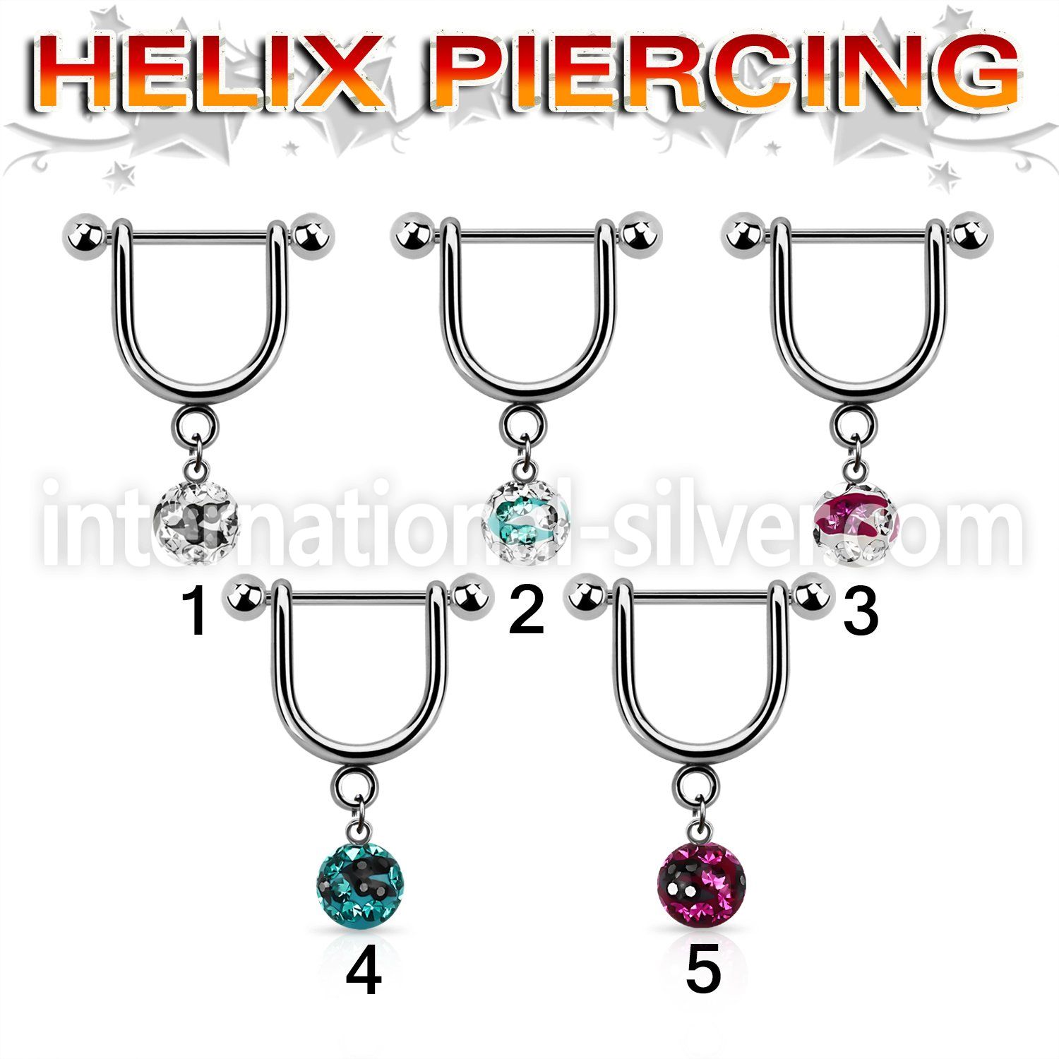 heucfr5 micro curved barbells surgical steel 316l helix
