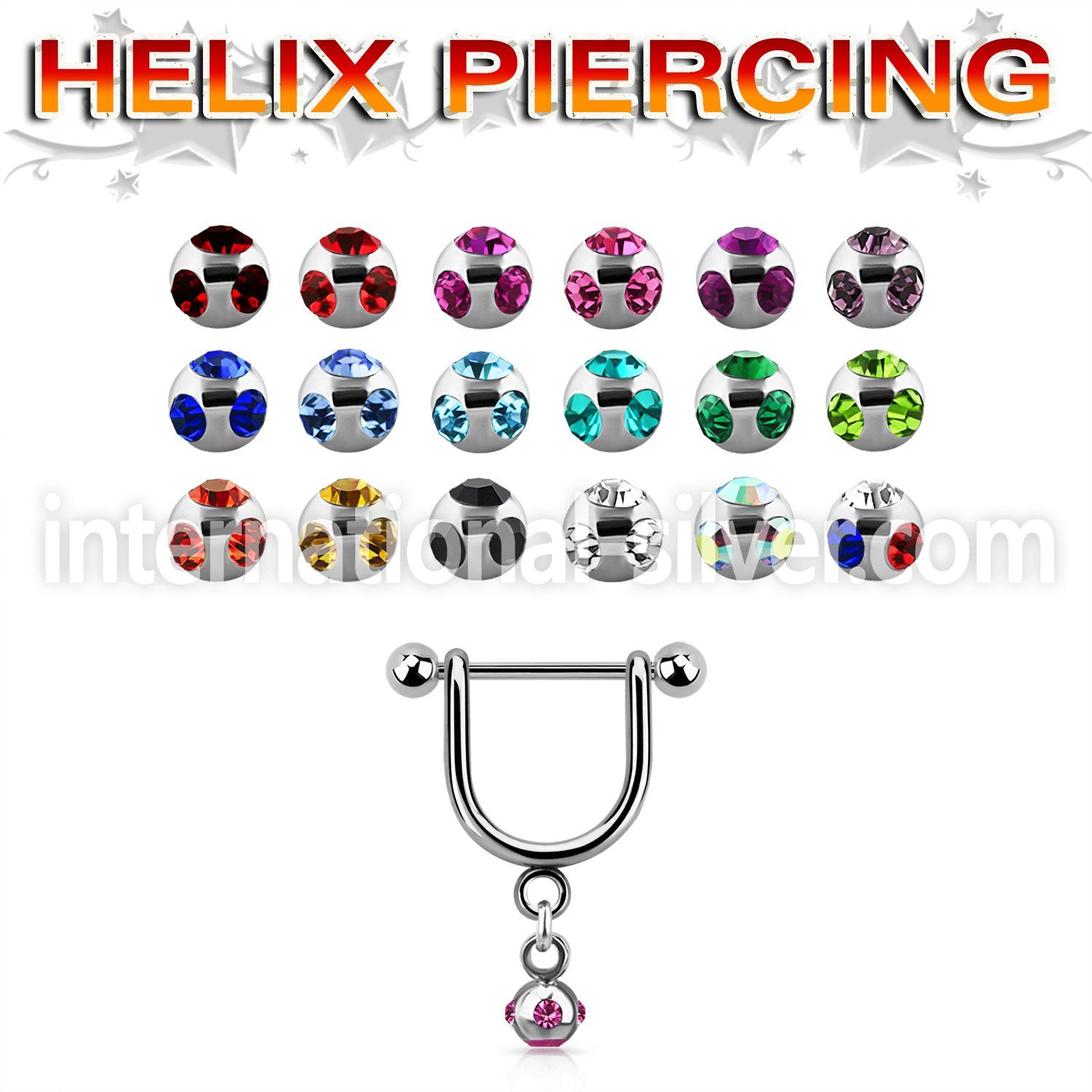 heud3 micro curved barbells surgical steel 316l helix