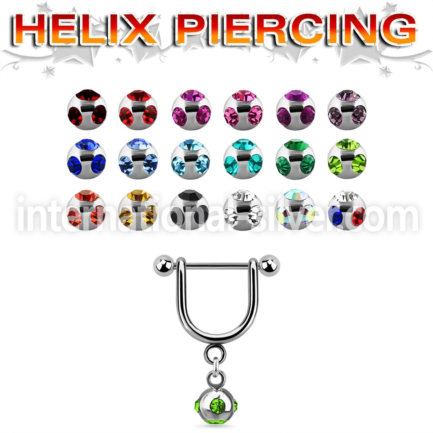 heud5 micro curved barbells surgical steel 316l helix