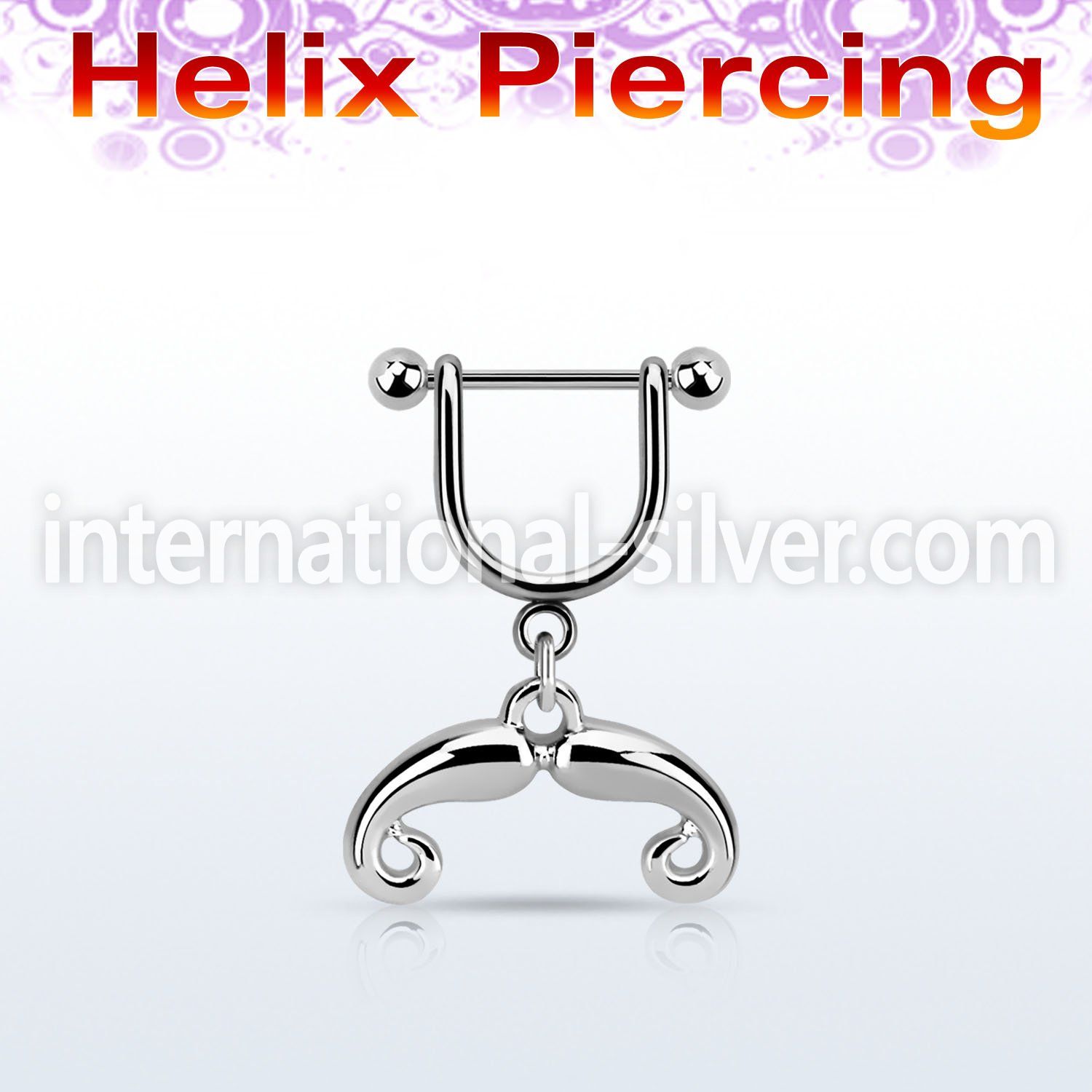 heud6 straight barbells surgical steel 316l helix