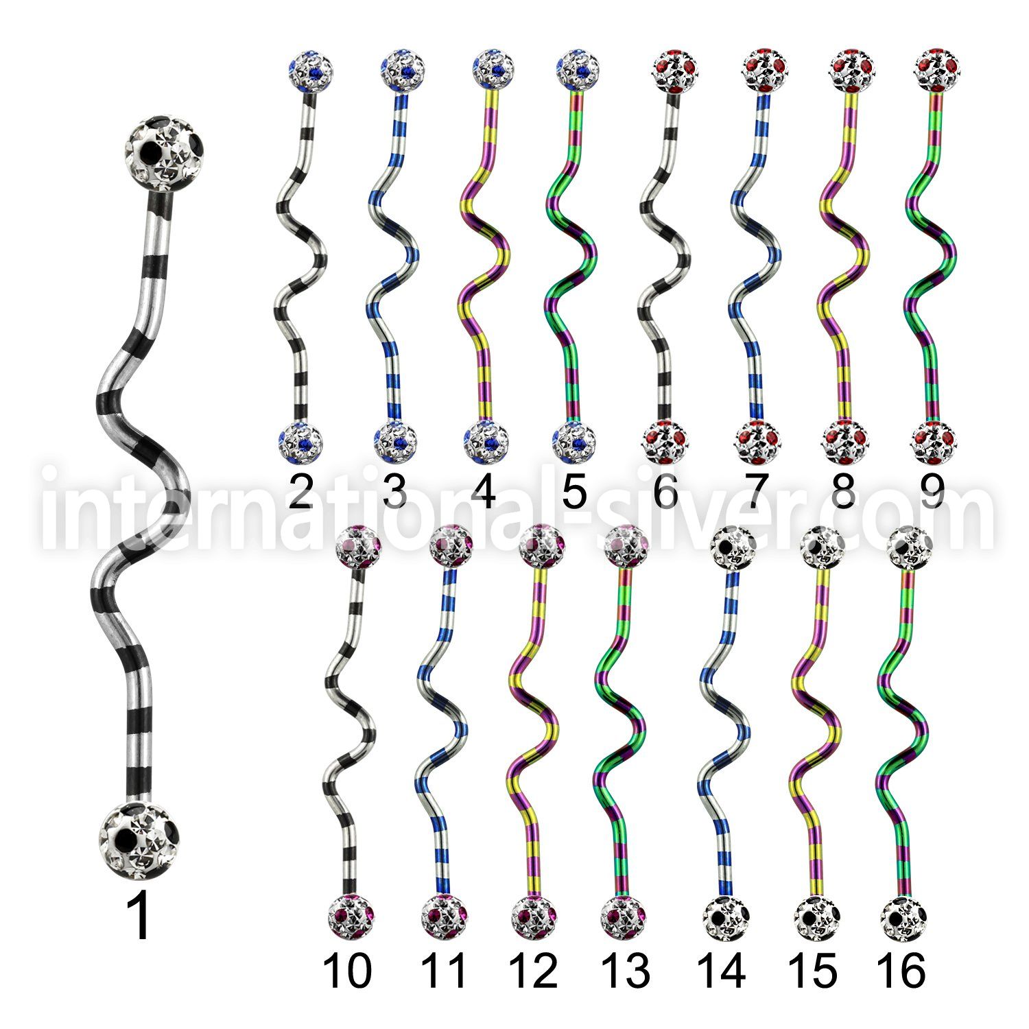 idatfr5a straight barbells anodized surgical steel 316l 
