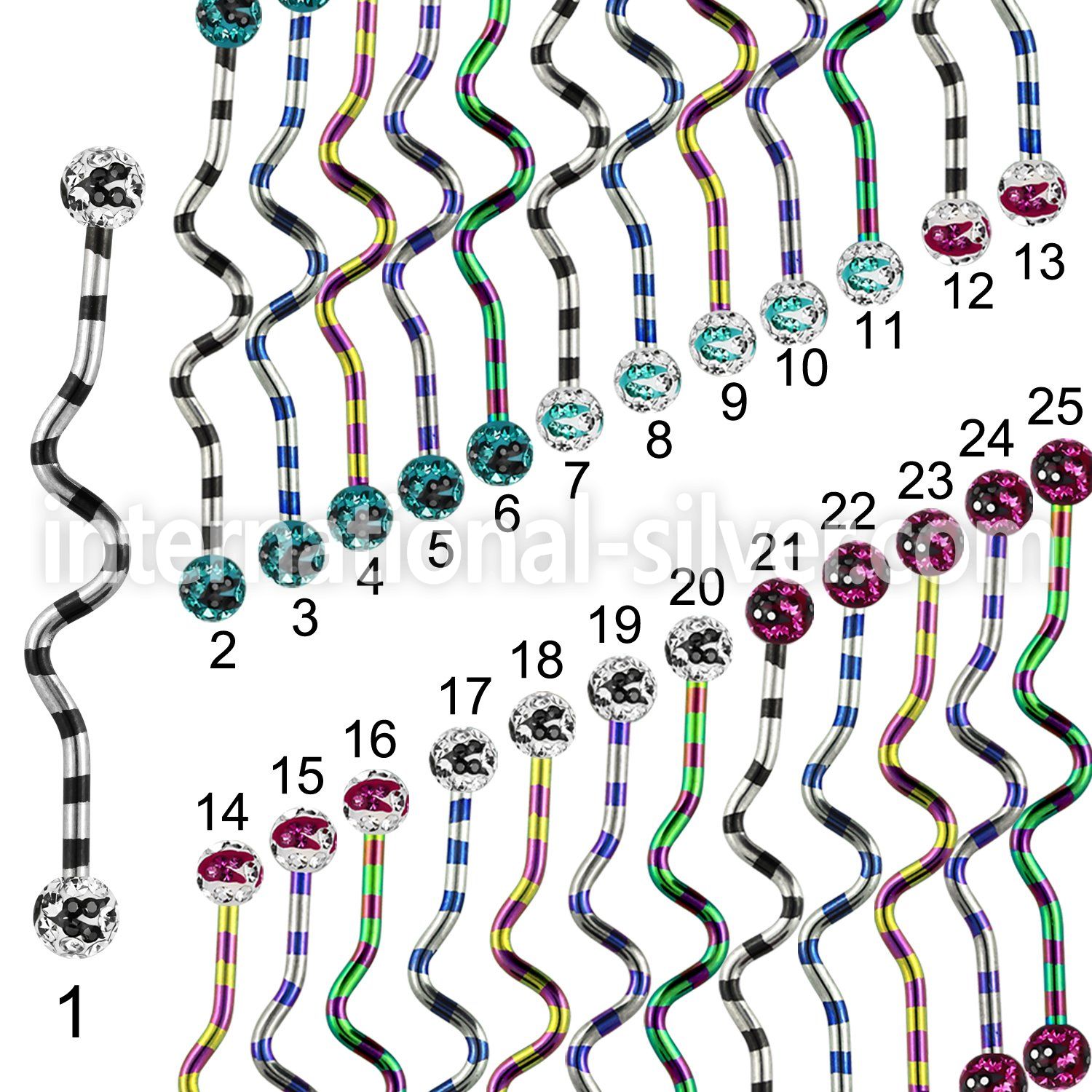 idatfr5c straight barbells anodized surgical steel 316l 