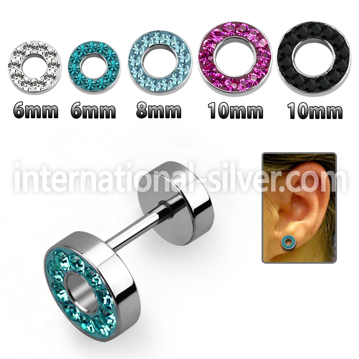 iff cheaters  illusion plugs and tapers surgical steel 316l ear lobe