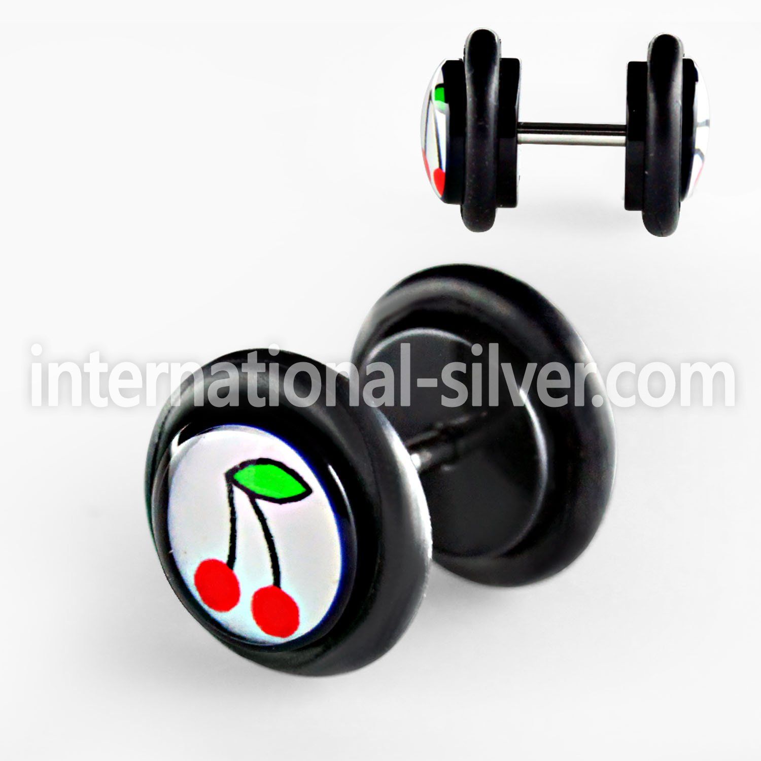 ilvgr18 cheaters  illusion plugs and tapers acrylic body jewelry belly button