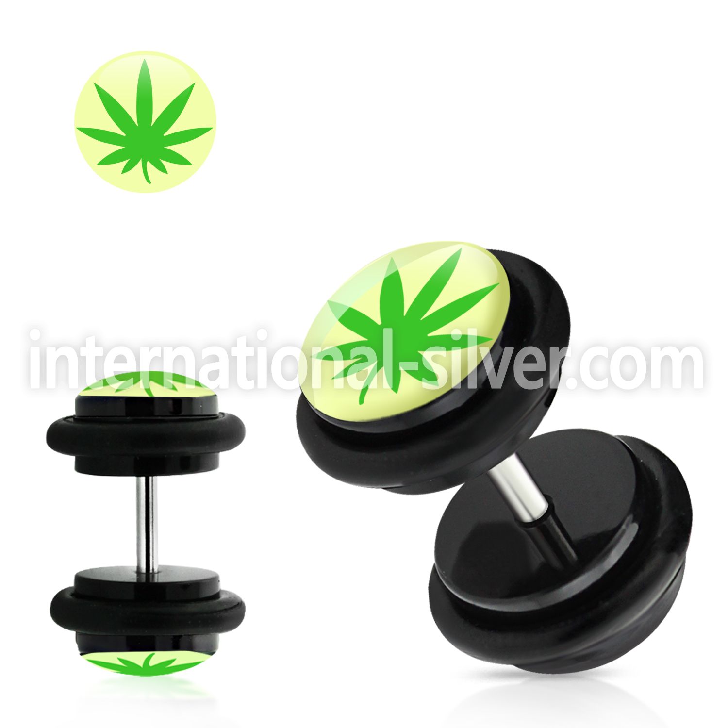 ilvgr3 cheaters  illusion plugs and tapers acrylic body jewelry belly button