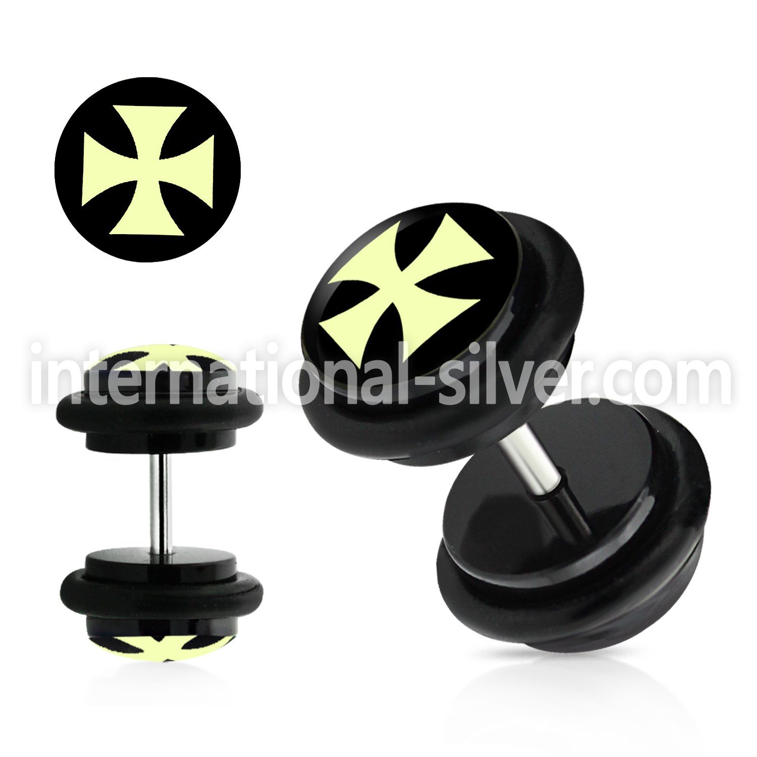 ilvgr64 cheaters  illusion plugs and tapers acrylic body jewelry belly button