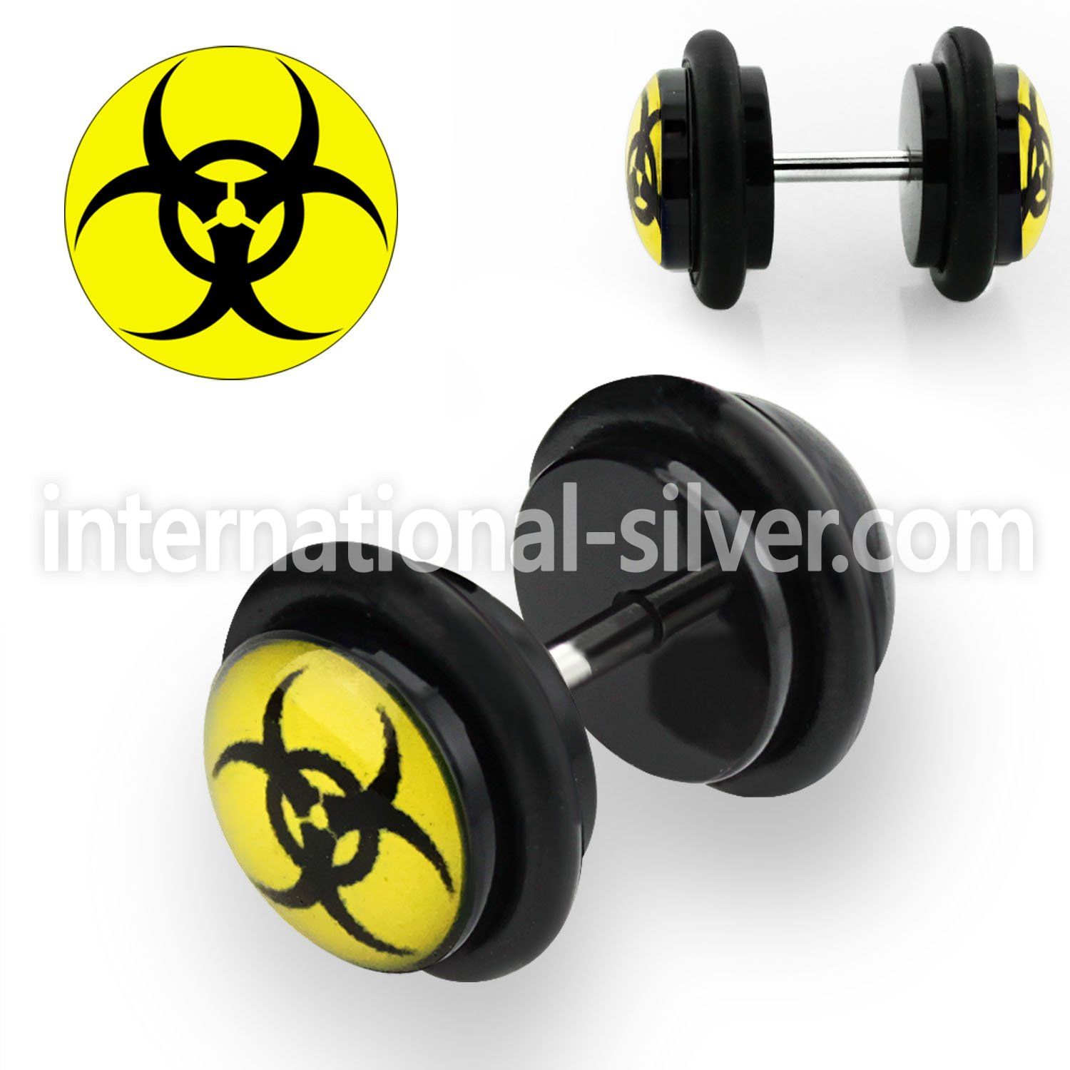 ilvgr65 cheaters  illusion plugs and tapers acrylic body jewelry belly button