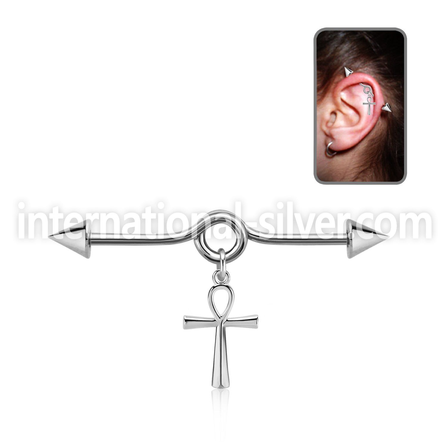 incnd19 surgical steel barbells ear lobe helix piercing