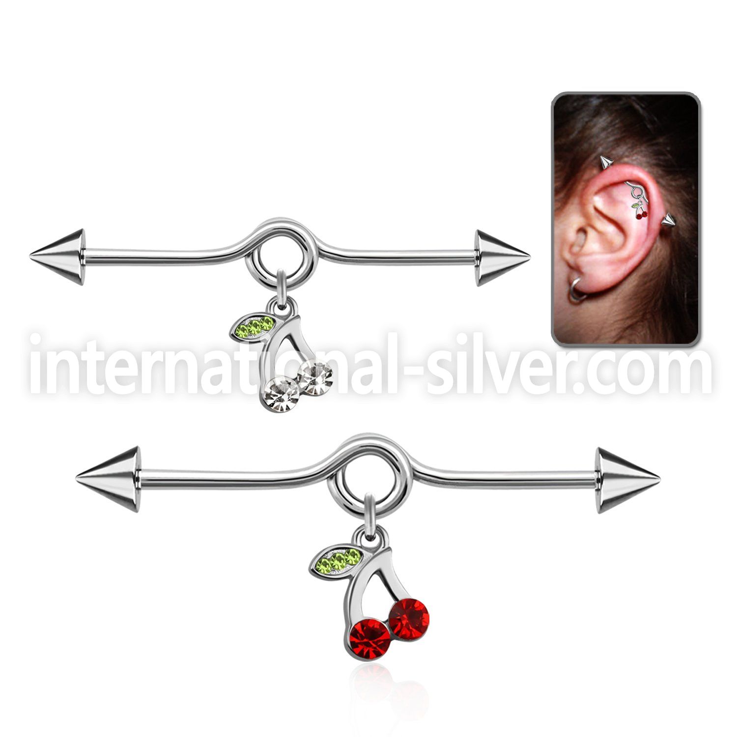 incnd4 straight barbells surgical steel 316l 