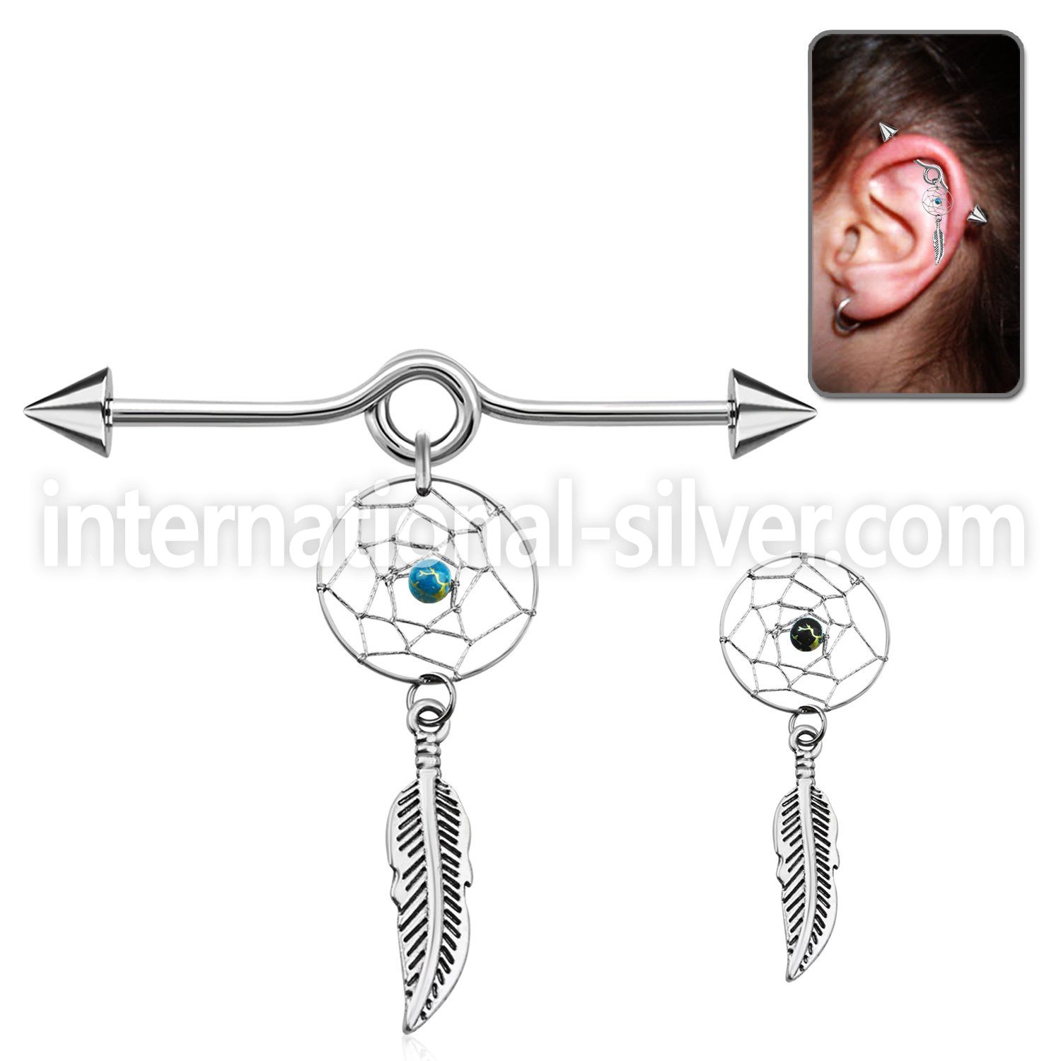 incnd5 straight barbells surgical steel 316l 