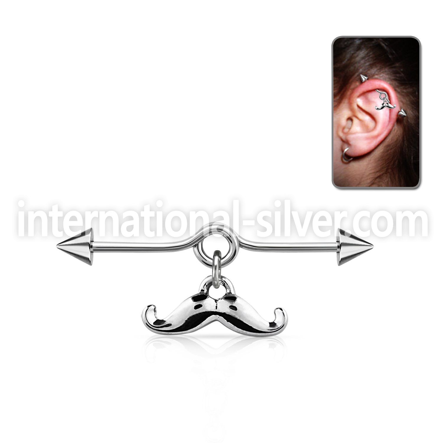 incnd8 straight barbells surgical steel 316l helix