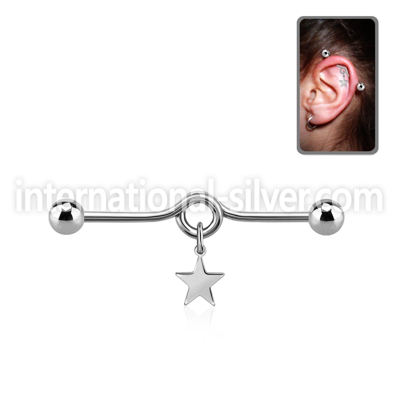 indd20 surgical steel belly bananas helix piercing