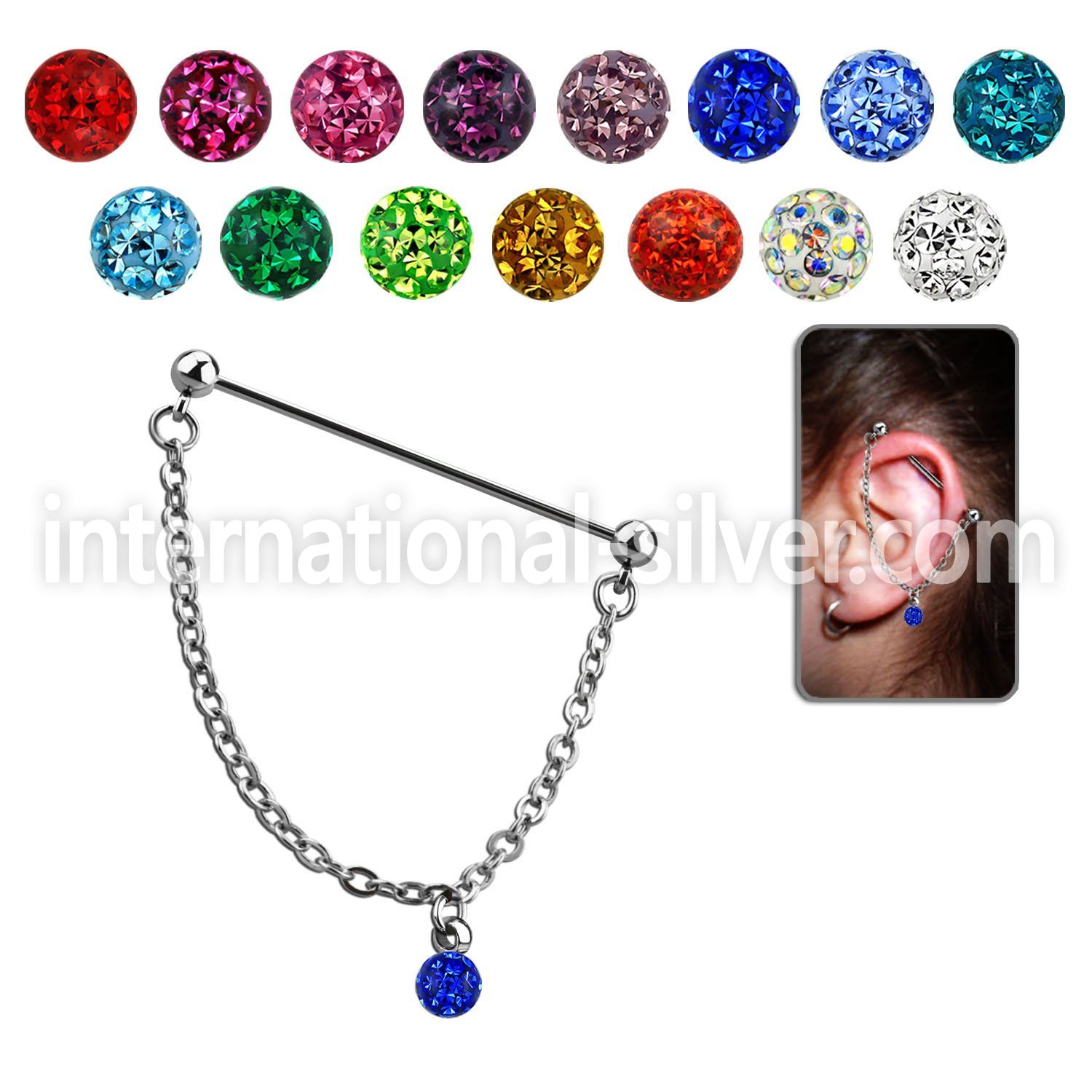 indsd1 straight barbells surgical steel 316l 