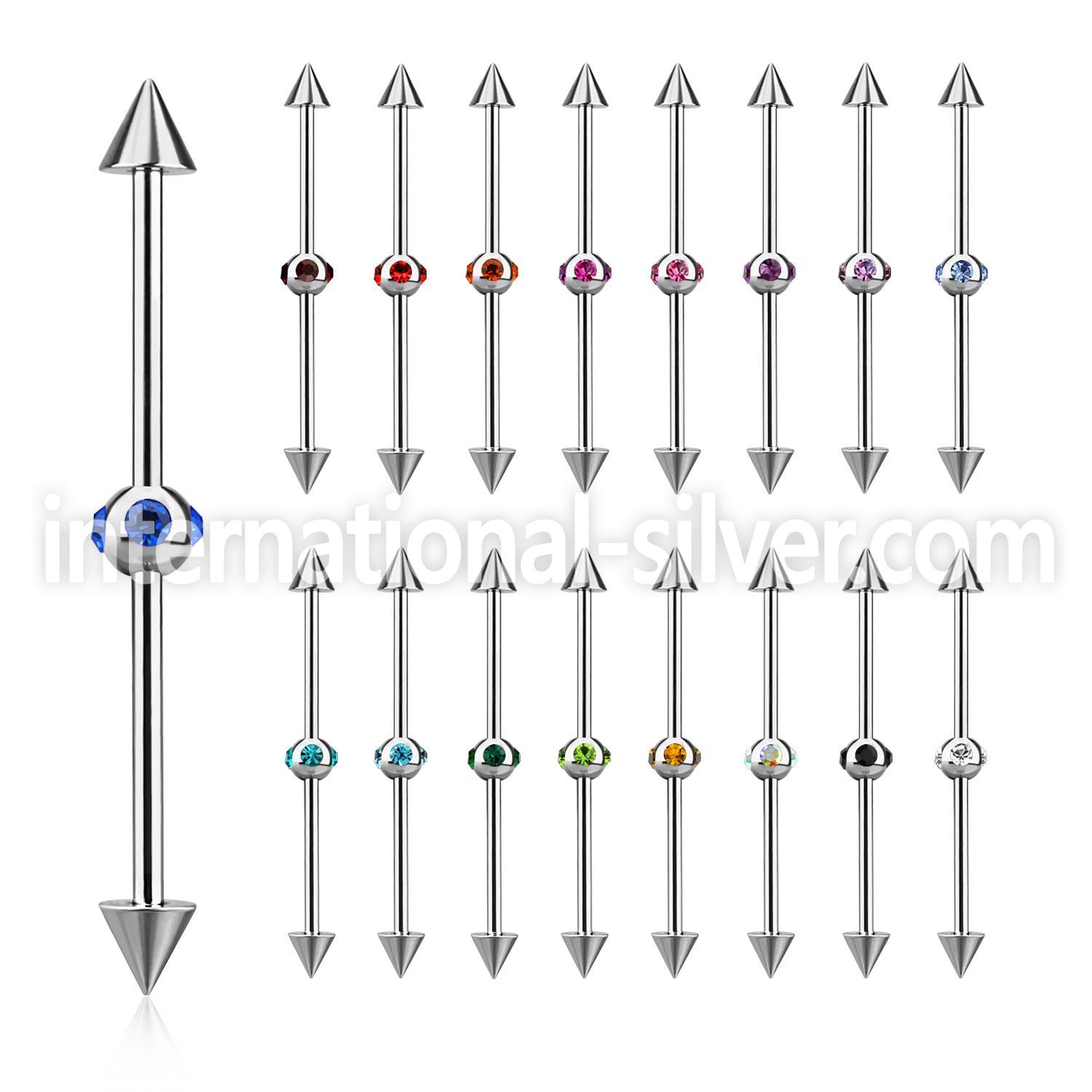 indsh18 straight barbells surgical steel 316l 