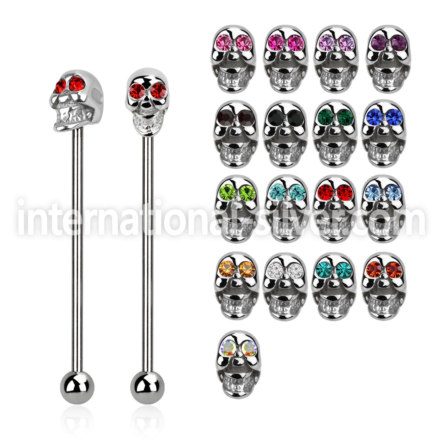 indsh23 straight barbells surgical steel 316l 