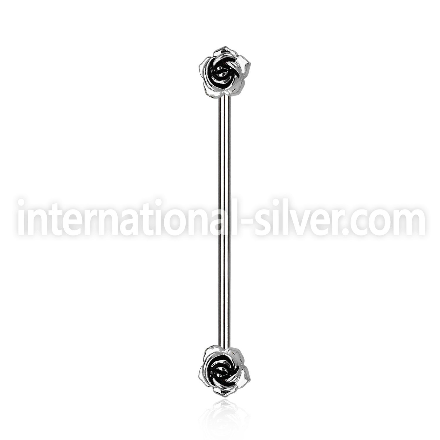 indsh29 straight barbells surgical steel 316l ear lobe