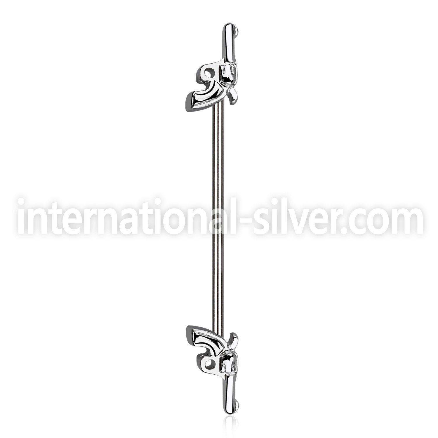 indsh30 straight barbells surgical steel 316l helix