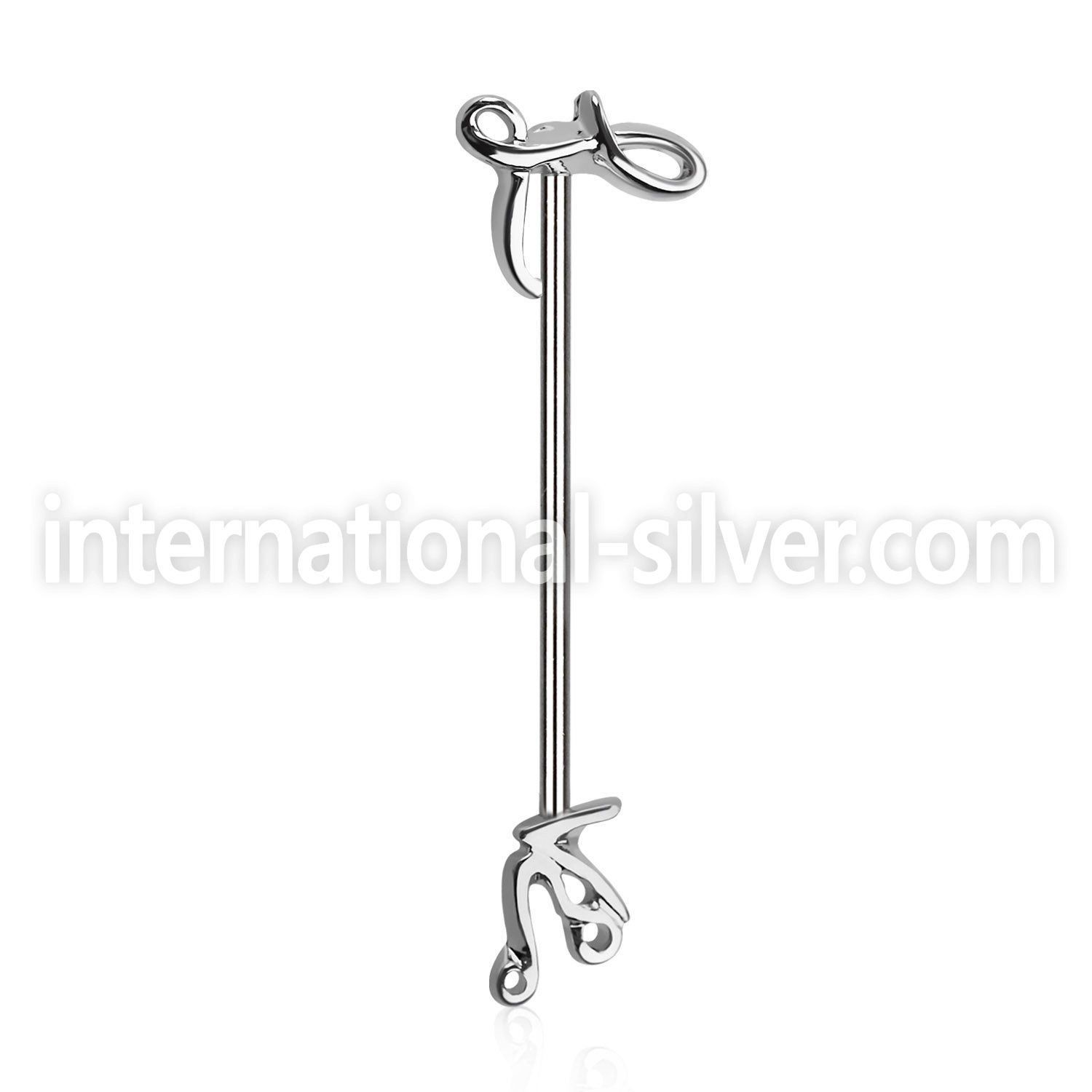 indsh31 straight barbells surgical steel 316l helix