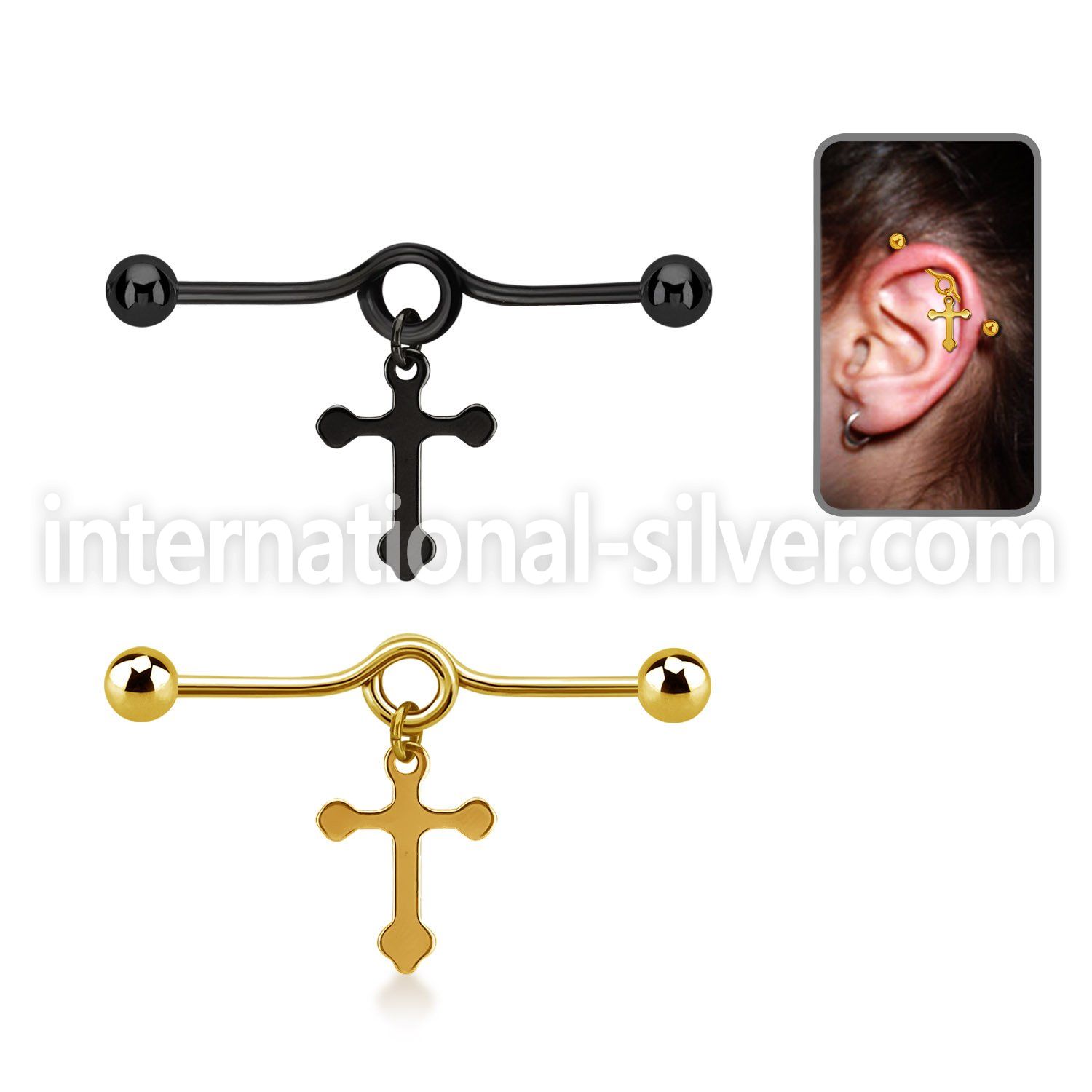 indtd10 straight barbells anodized surgical steel 316l helix