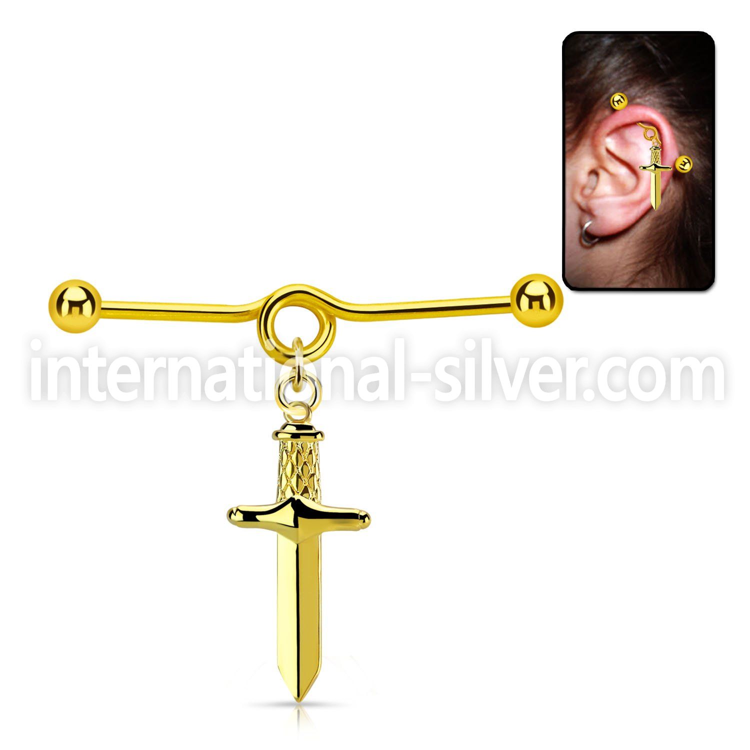 indtd17 anodized surgical steel barbells ear othershelix piercing