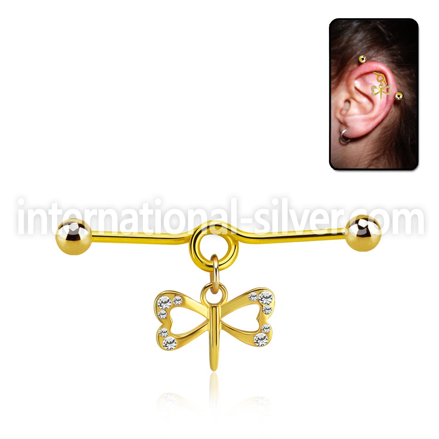 indtd18 anodized surgical steel barbells ear lobe helix piercing