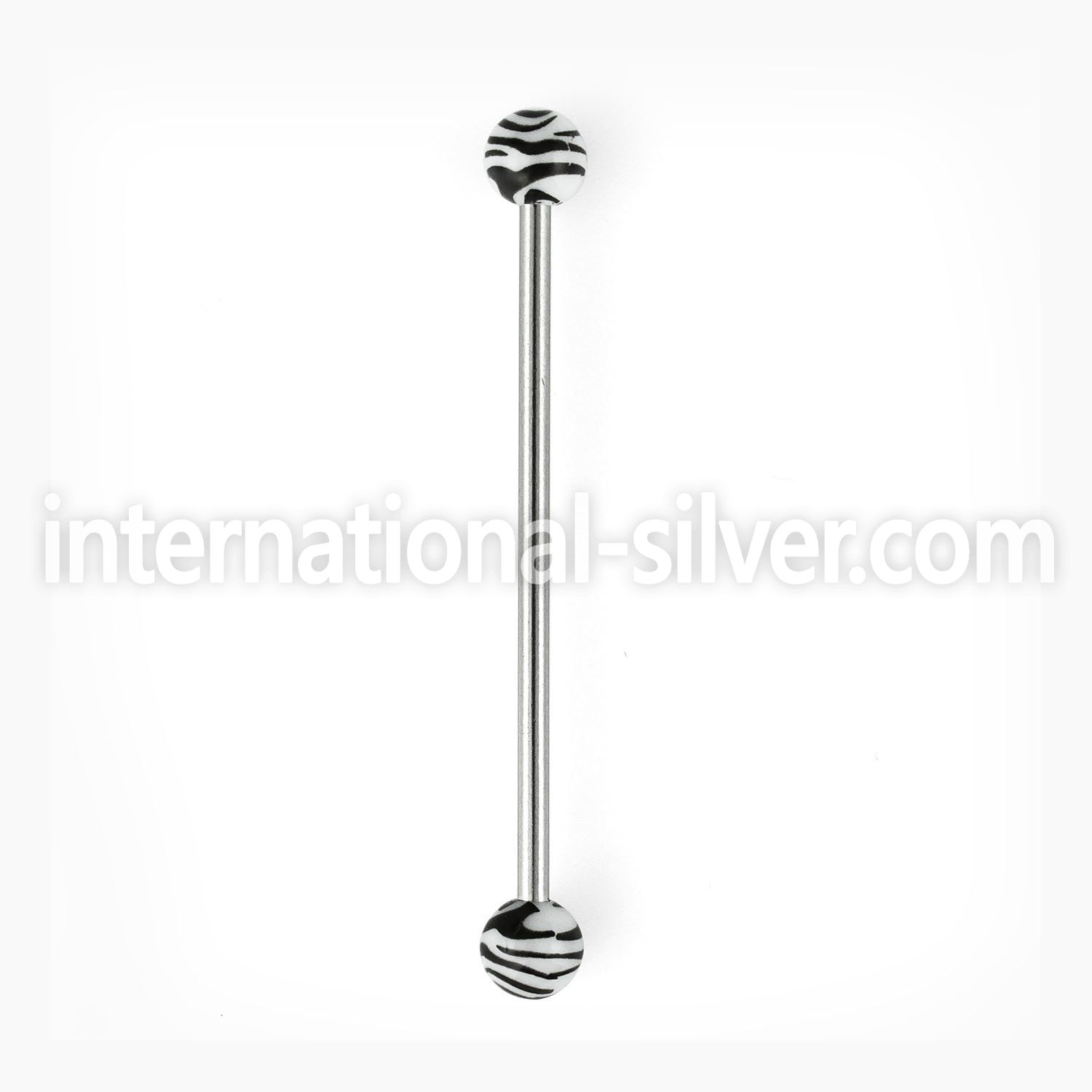 indxj straight barbells surgical steel 316l with acrylic parts 