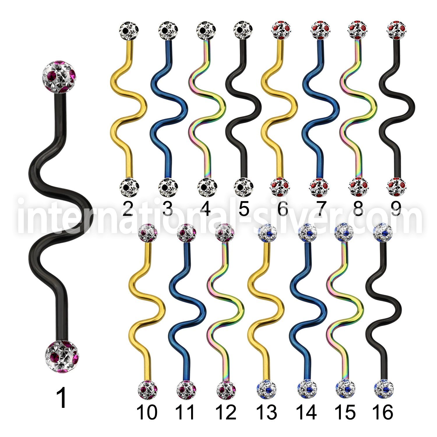 intafr5a straight barbells anodized surgical steel 316l 