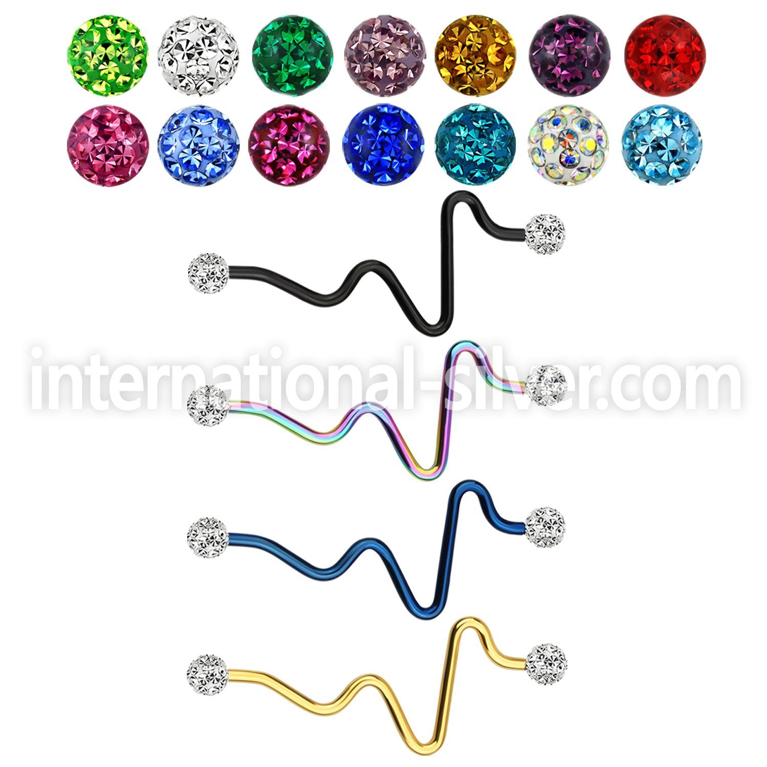 intefr5 straight barbells anodized surgical steel 316l 