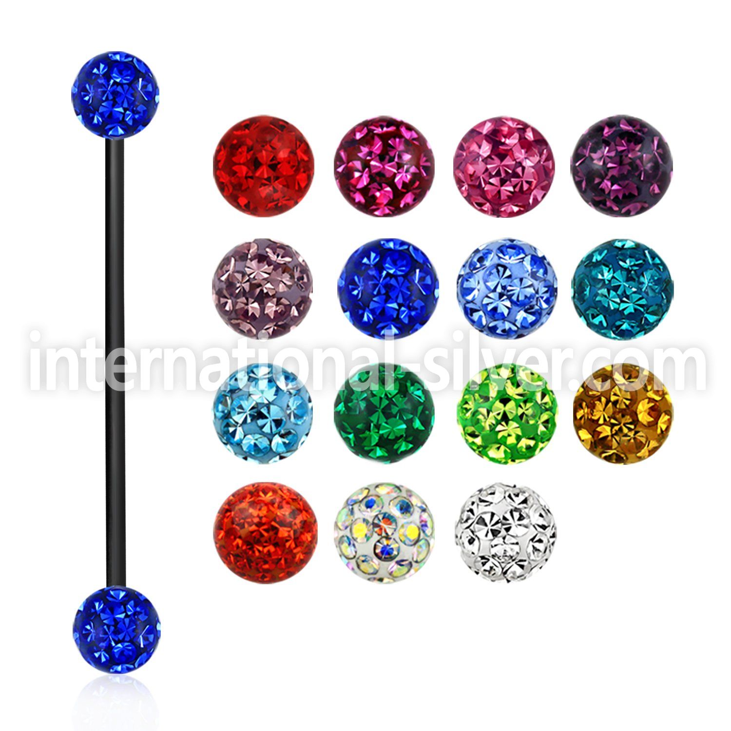 intfr4s straight barbells anodized surgical steel 316l 