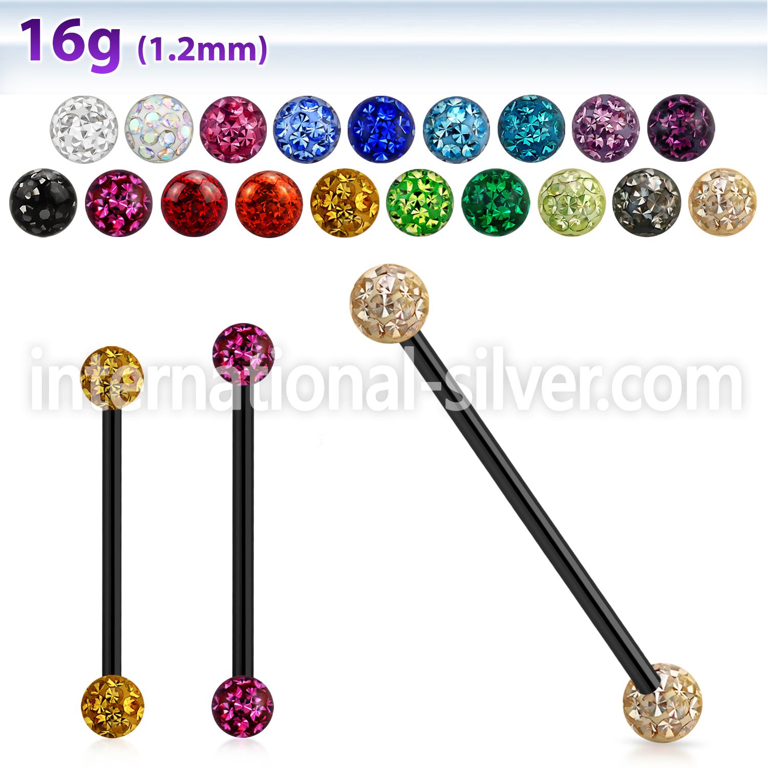 intfr4s straight barbells anodized surgical steel 316l 