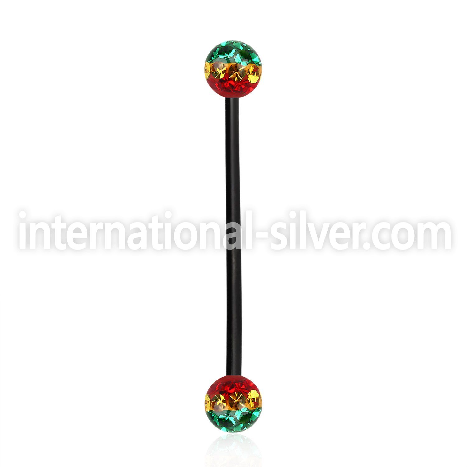 intfr5r straight barbells anodized surgical steel 316l 