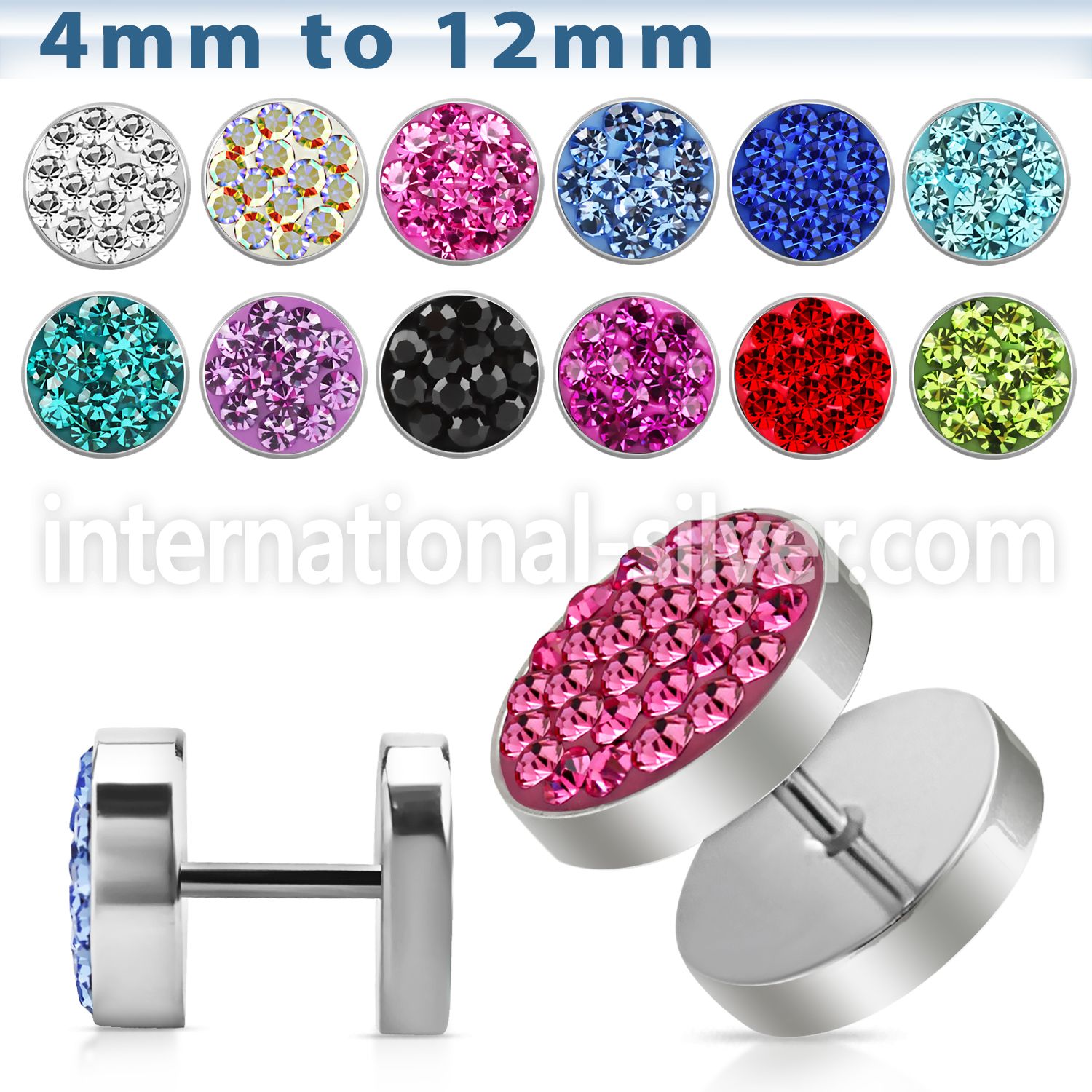 ipmc cheaters  illusion plugs and tapers surgical steel 316l belly button