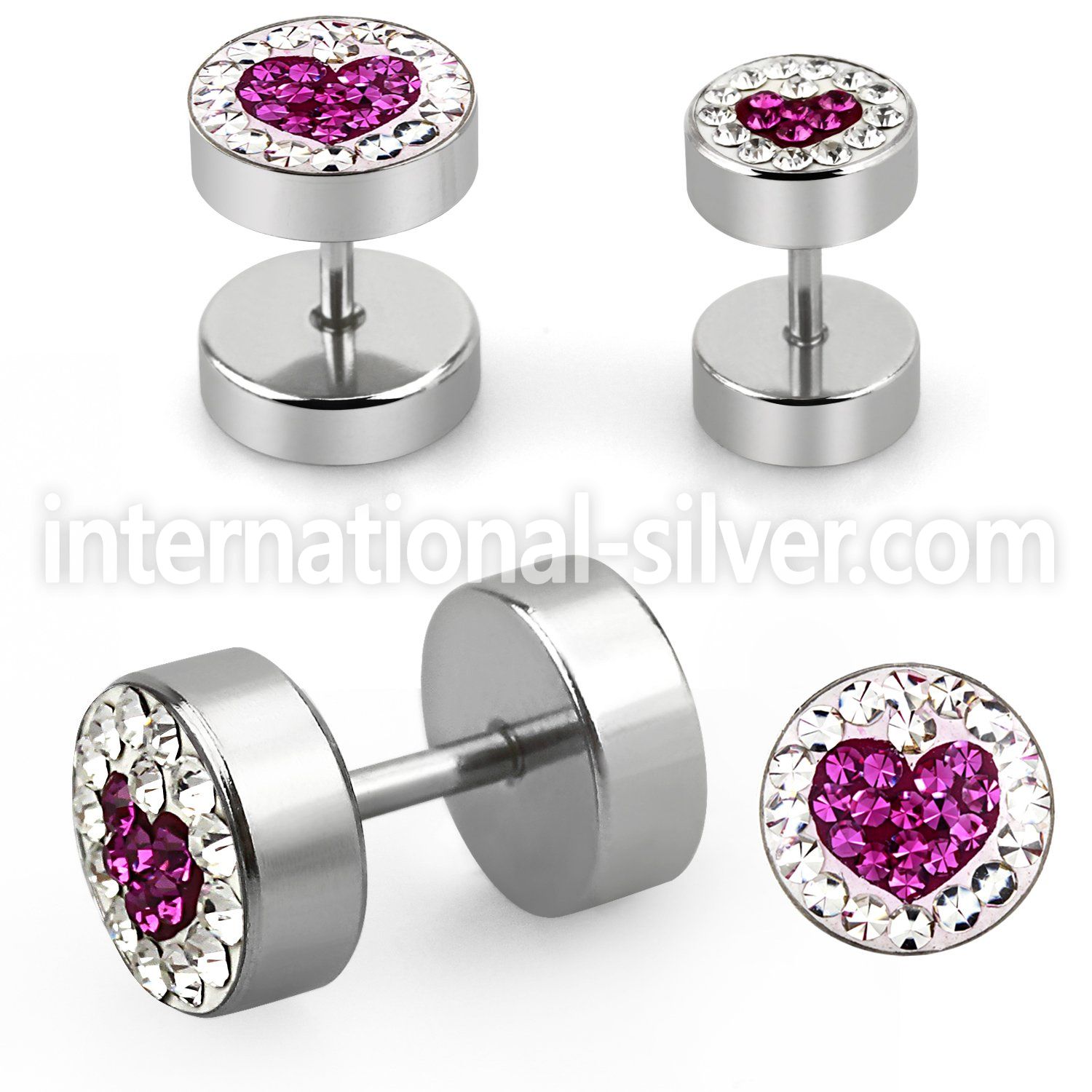 ipmch cheaters  illusion plugs and tapers surgical steel 316l ear lobe