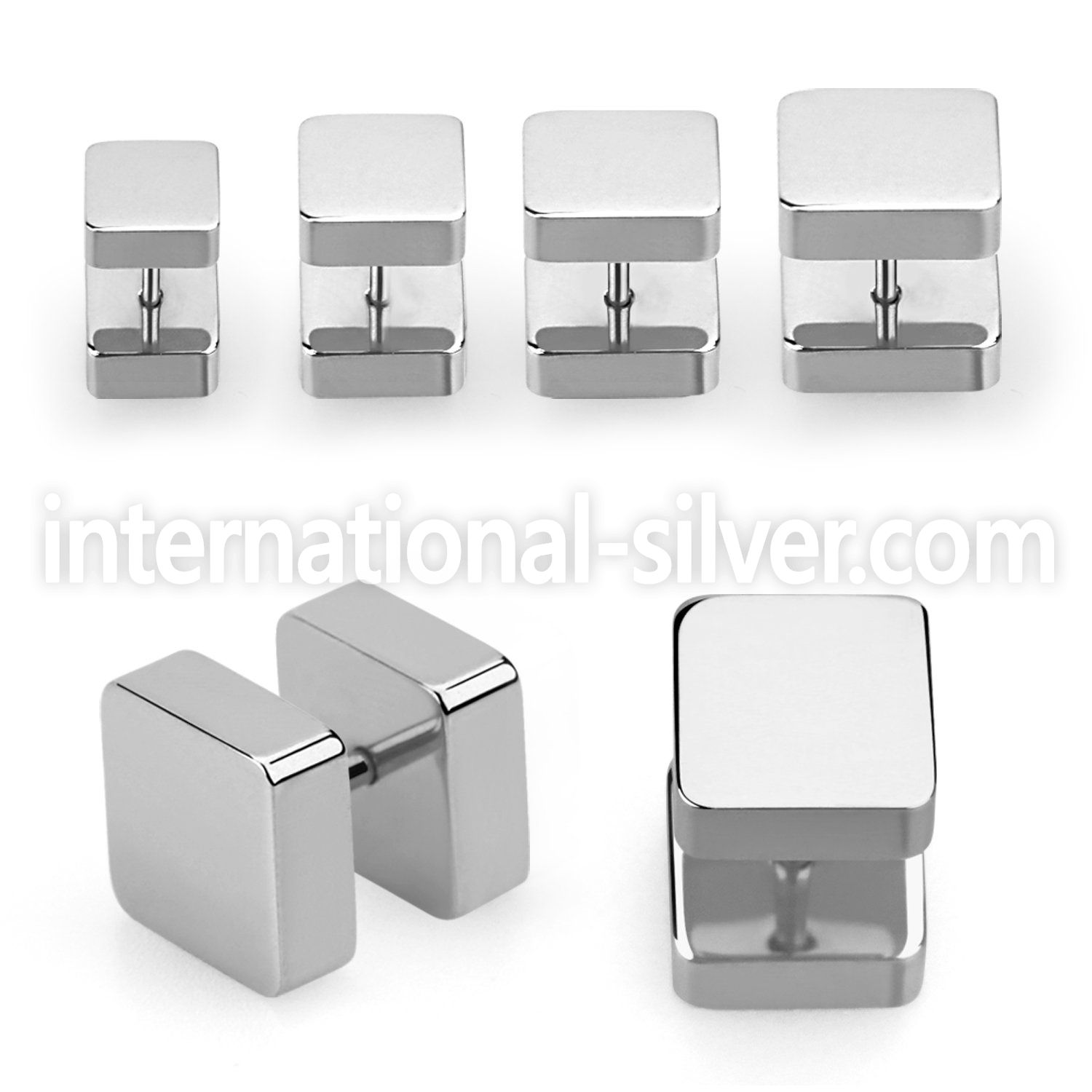 ipsq cheaters  illusion plugs and tapers surgical steel 316l ear lobe