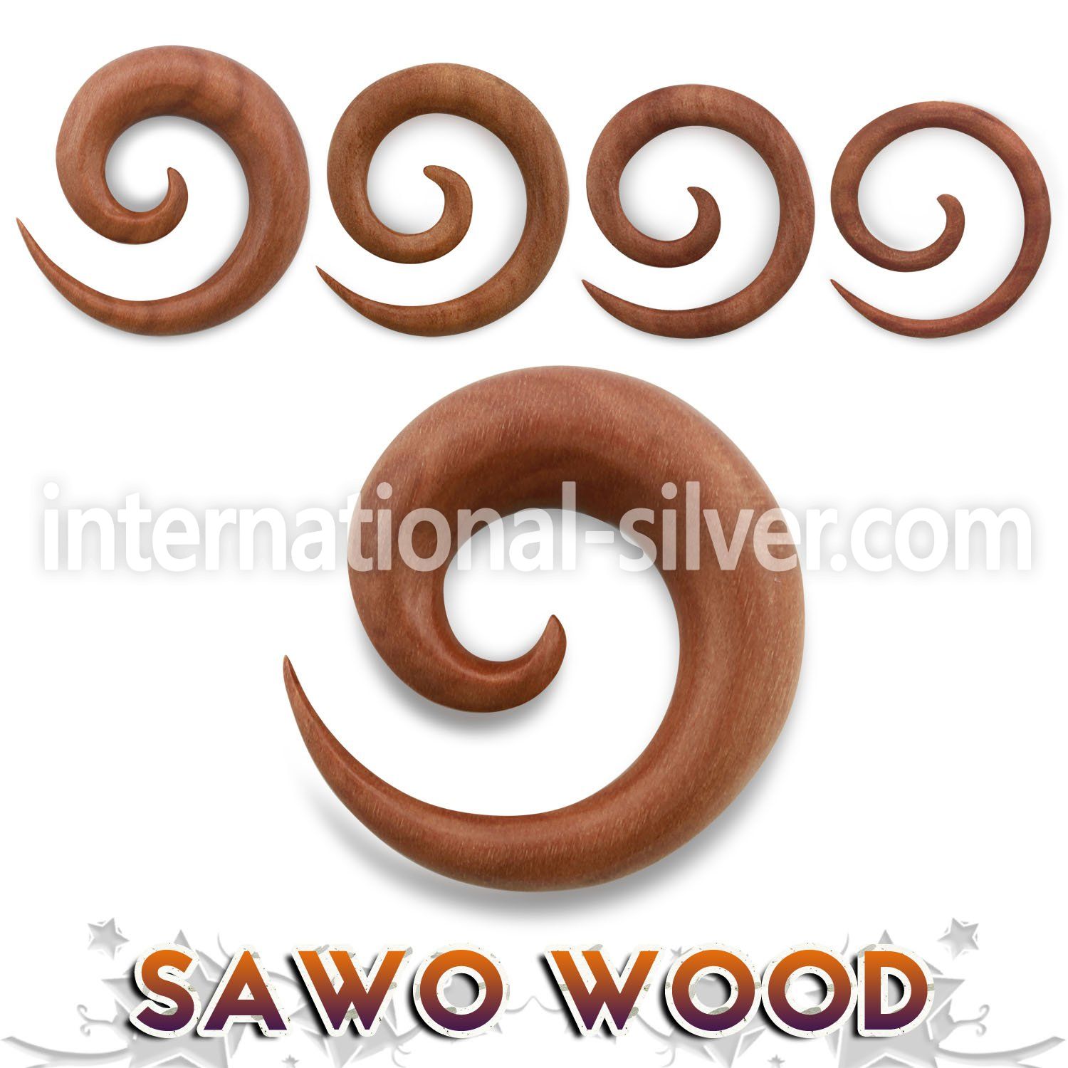 ipte tapers organic body jewelry ear lobe