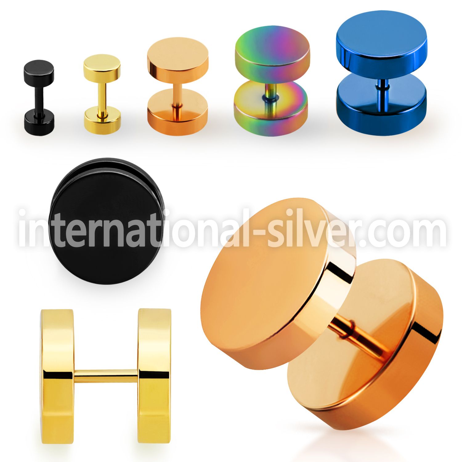 iptrd cheaters  illusion plugs and tapers anodized surgical steel 316l belly button