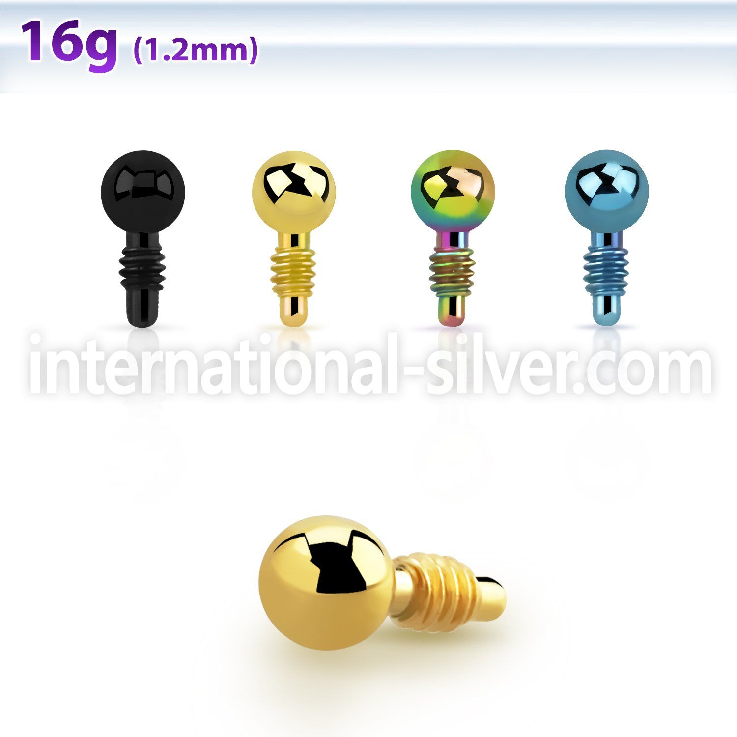 itb2 dermals anodized surgical steel 316l belly button