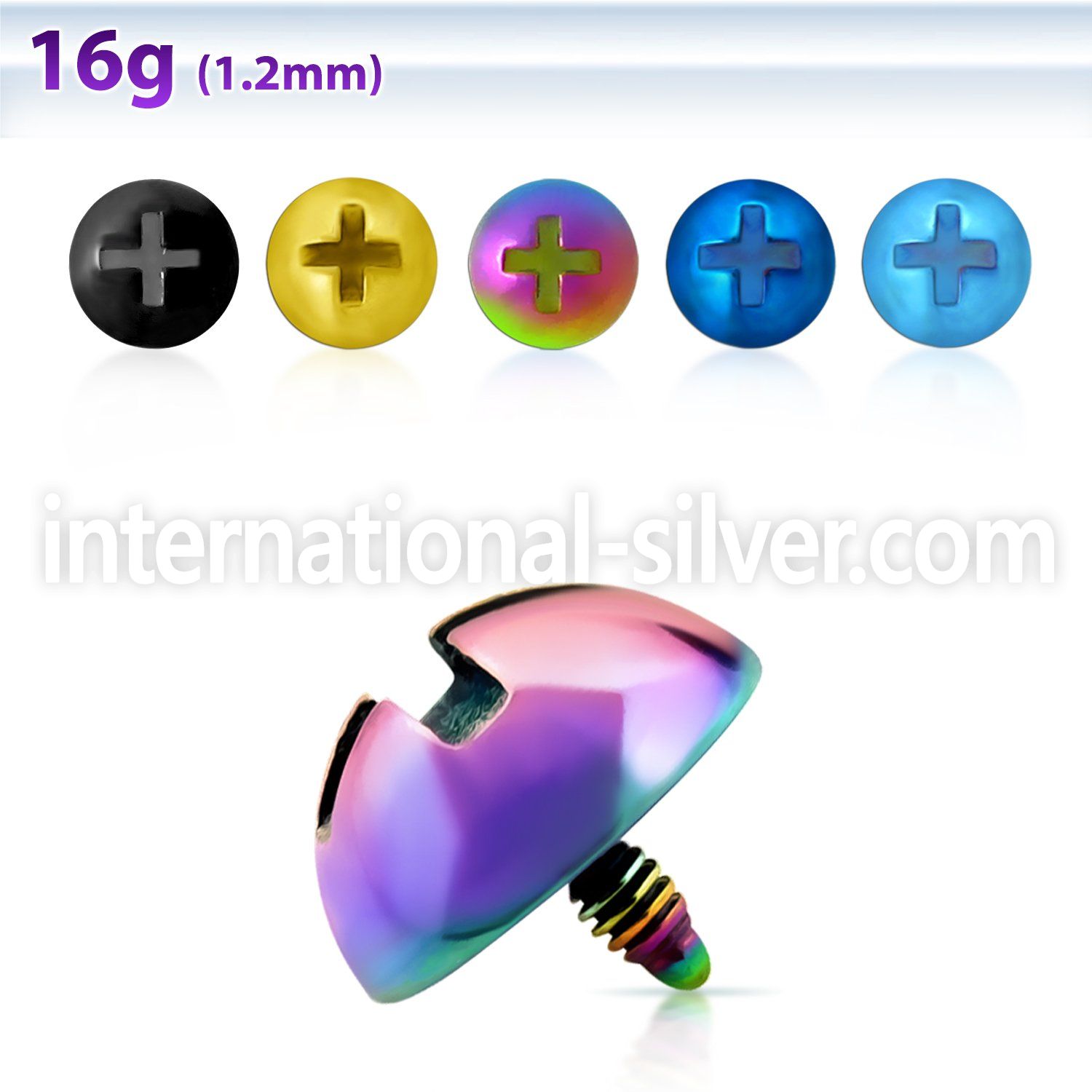 itd6 dermals anodized surgical steel 316l belly button