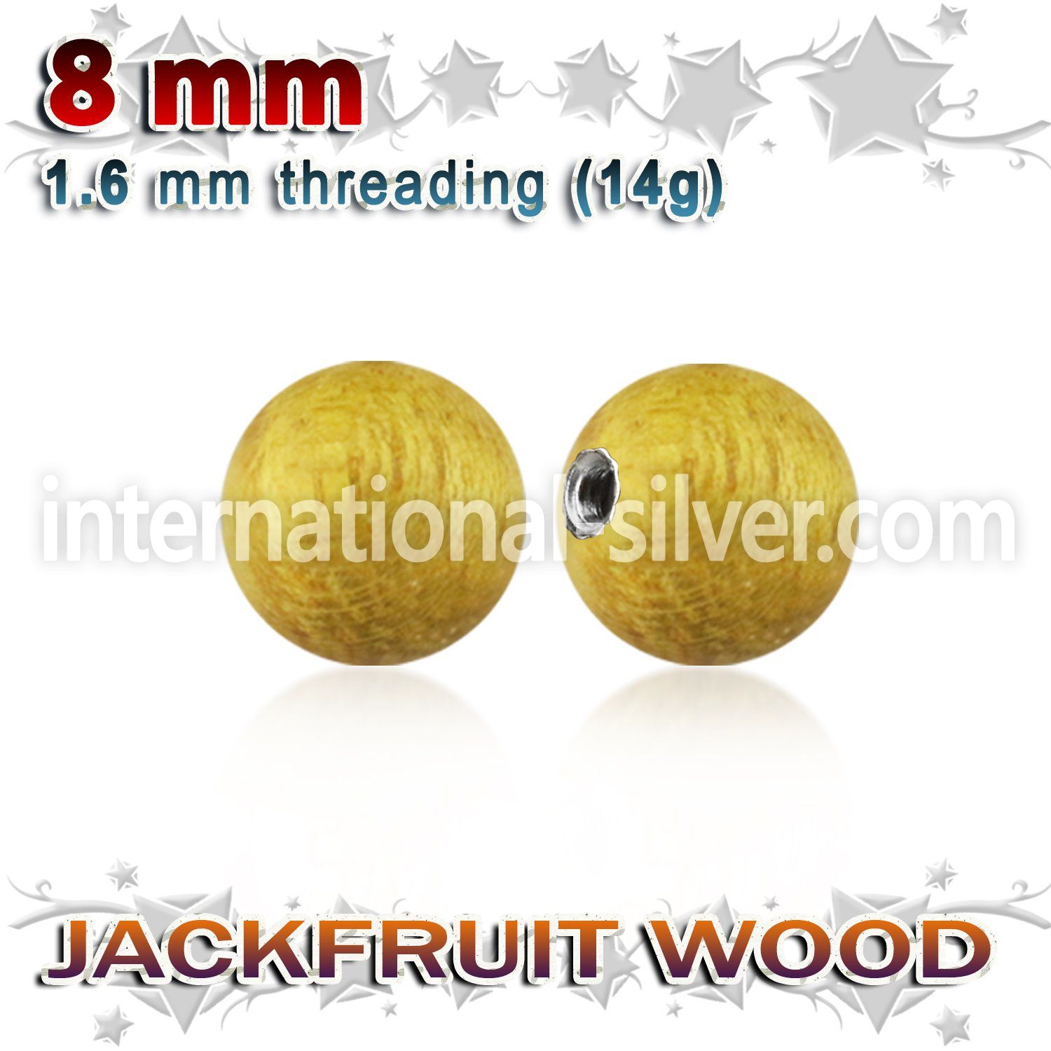 jfball8 loose body jewelry parts organic body jewelry 