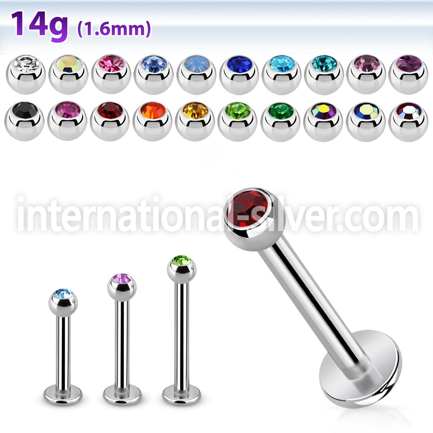 lbc3g labrets lip rings surgical steel 316l labrets chin