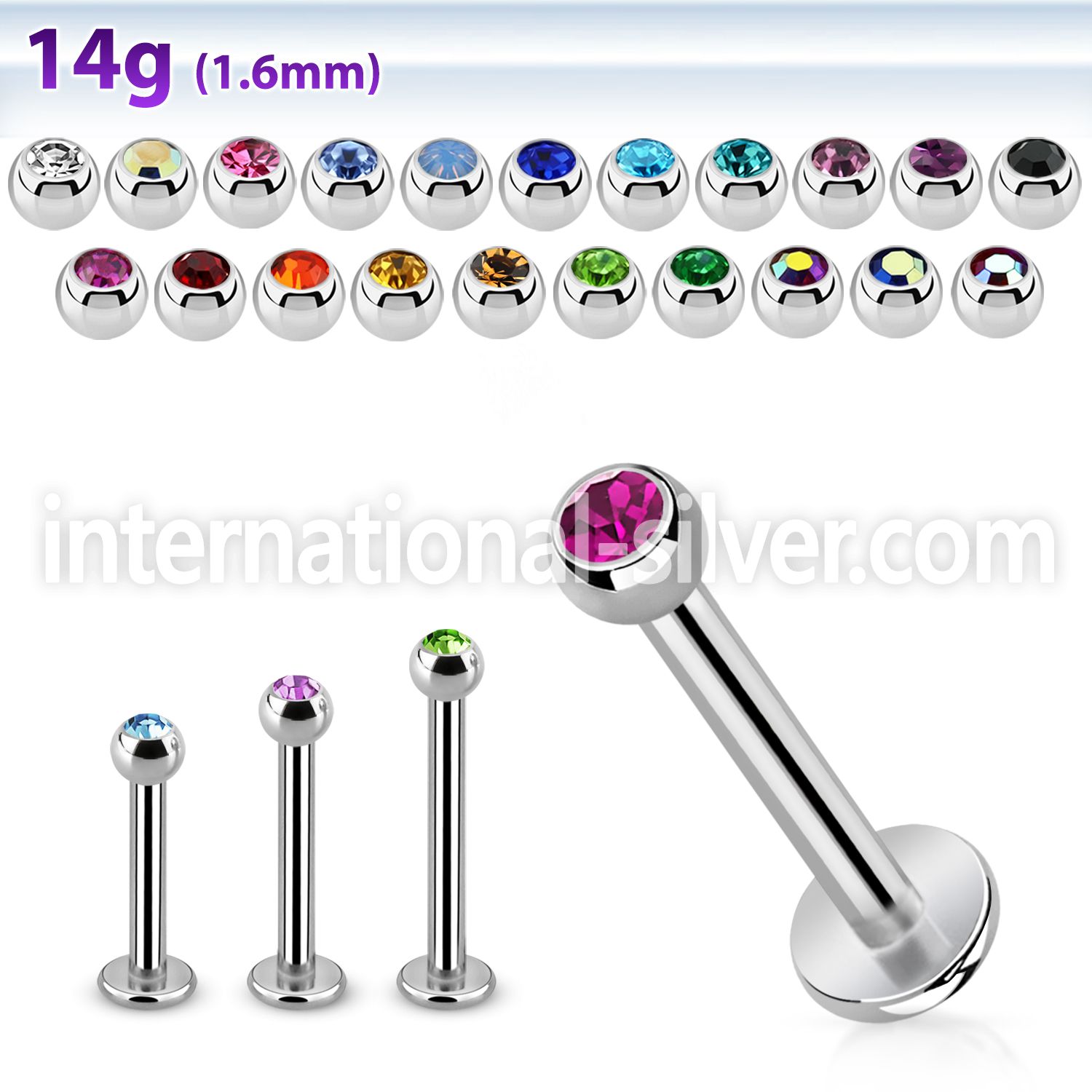 lbc3g labrets lip rings surgical steel 316l labrets chin
