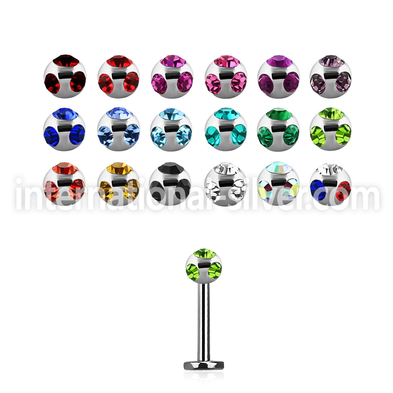 lbca4 labrets lip rings surgical steel 316l labrets chin