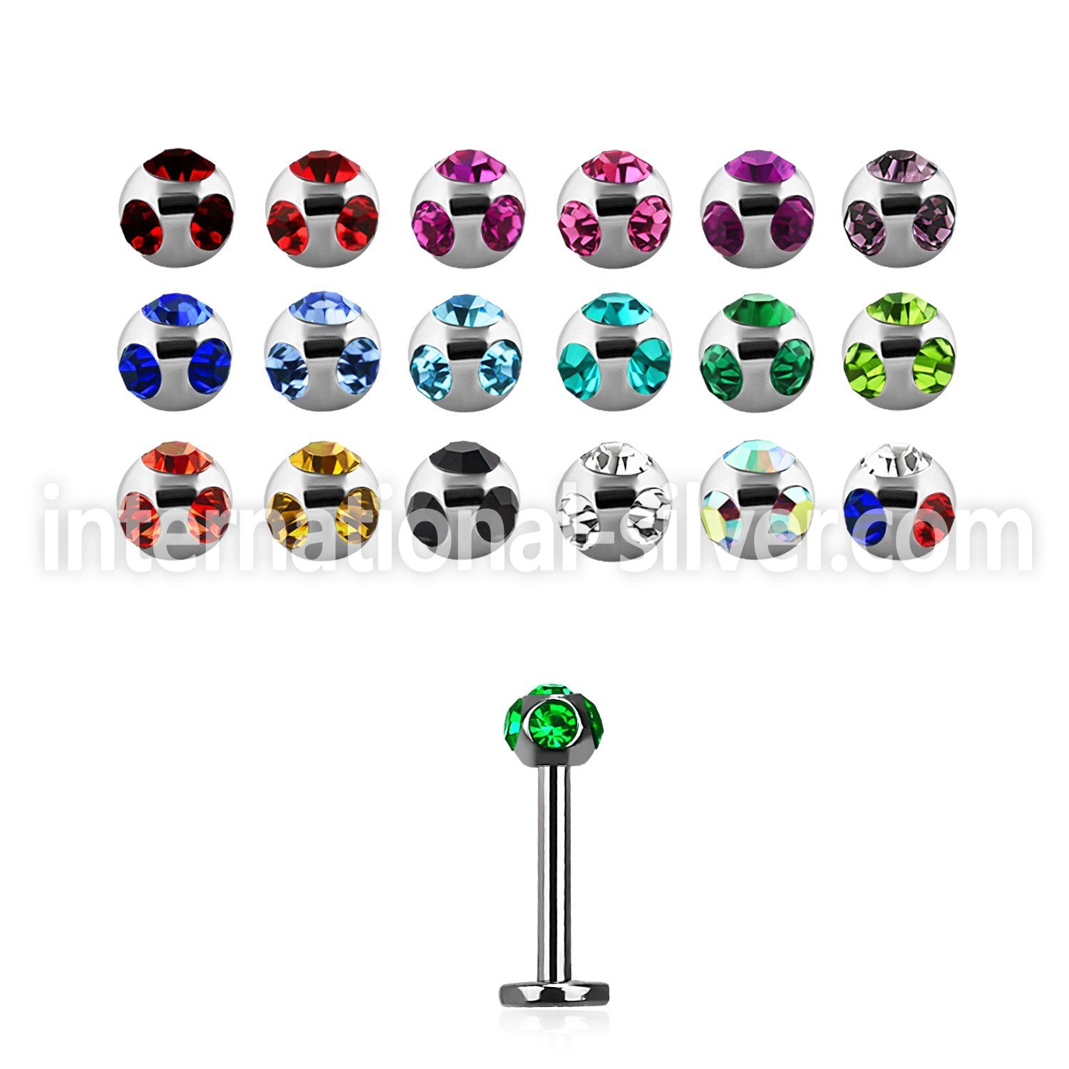 lbca labrets lip rings surgical steel 316l labrets chin